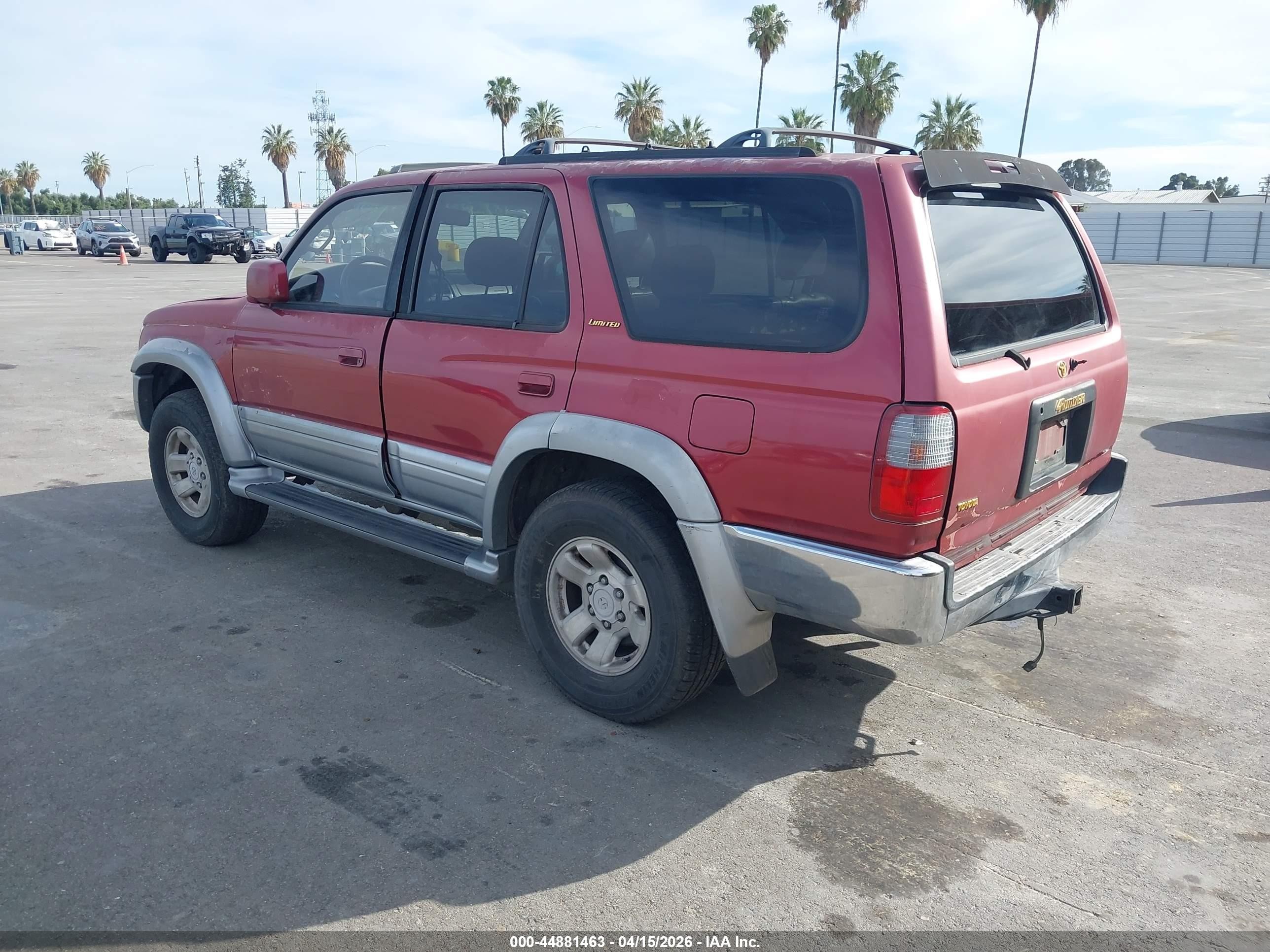 1997 Toyota 4runner Sr5 V6 Limited Красный vin: JT3GN87R2V0027344