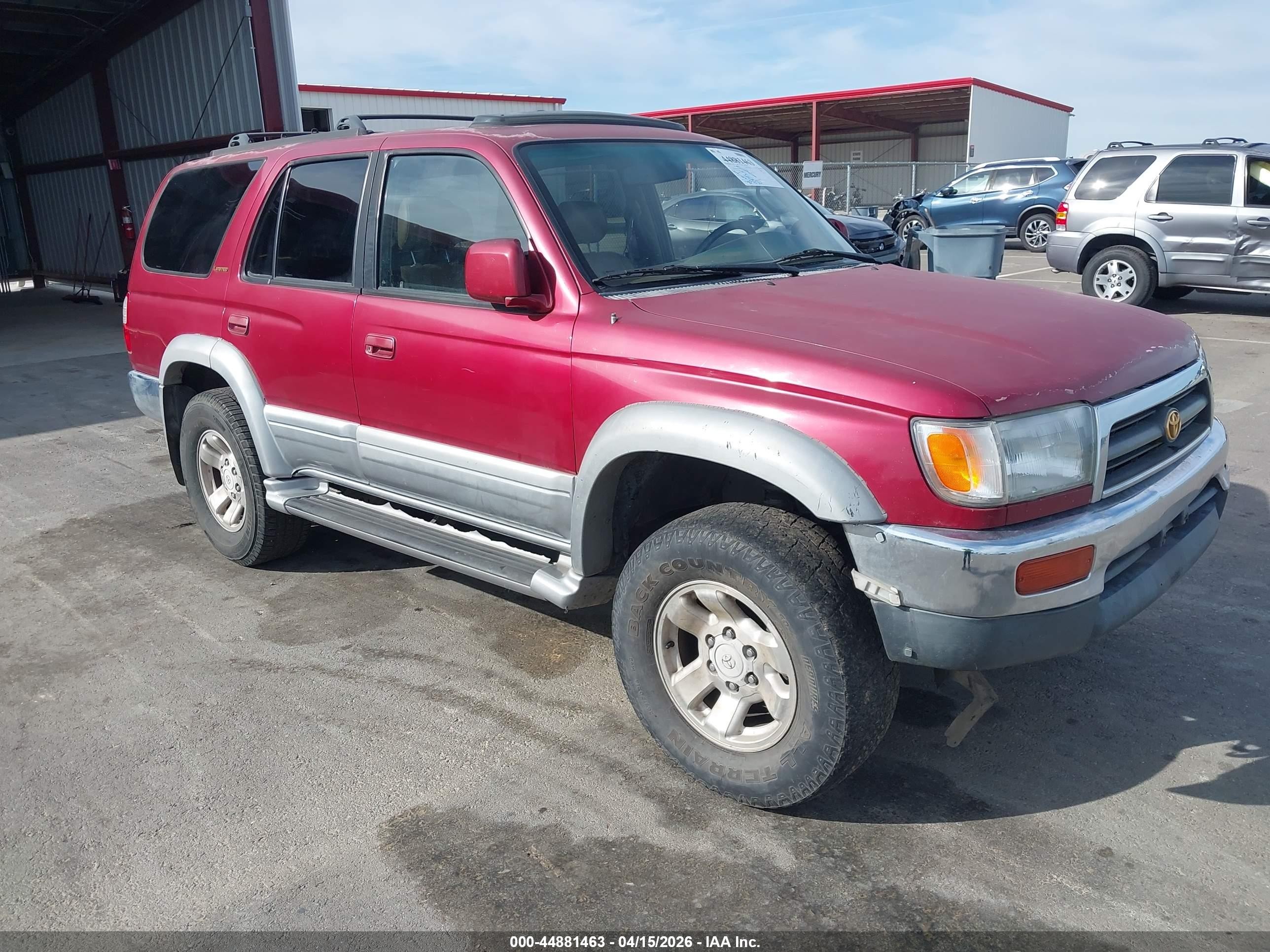 1997 Toyota 4runner Sr5 V6 Limited Красный vin: JT3GN87R2V0027344