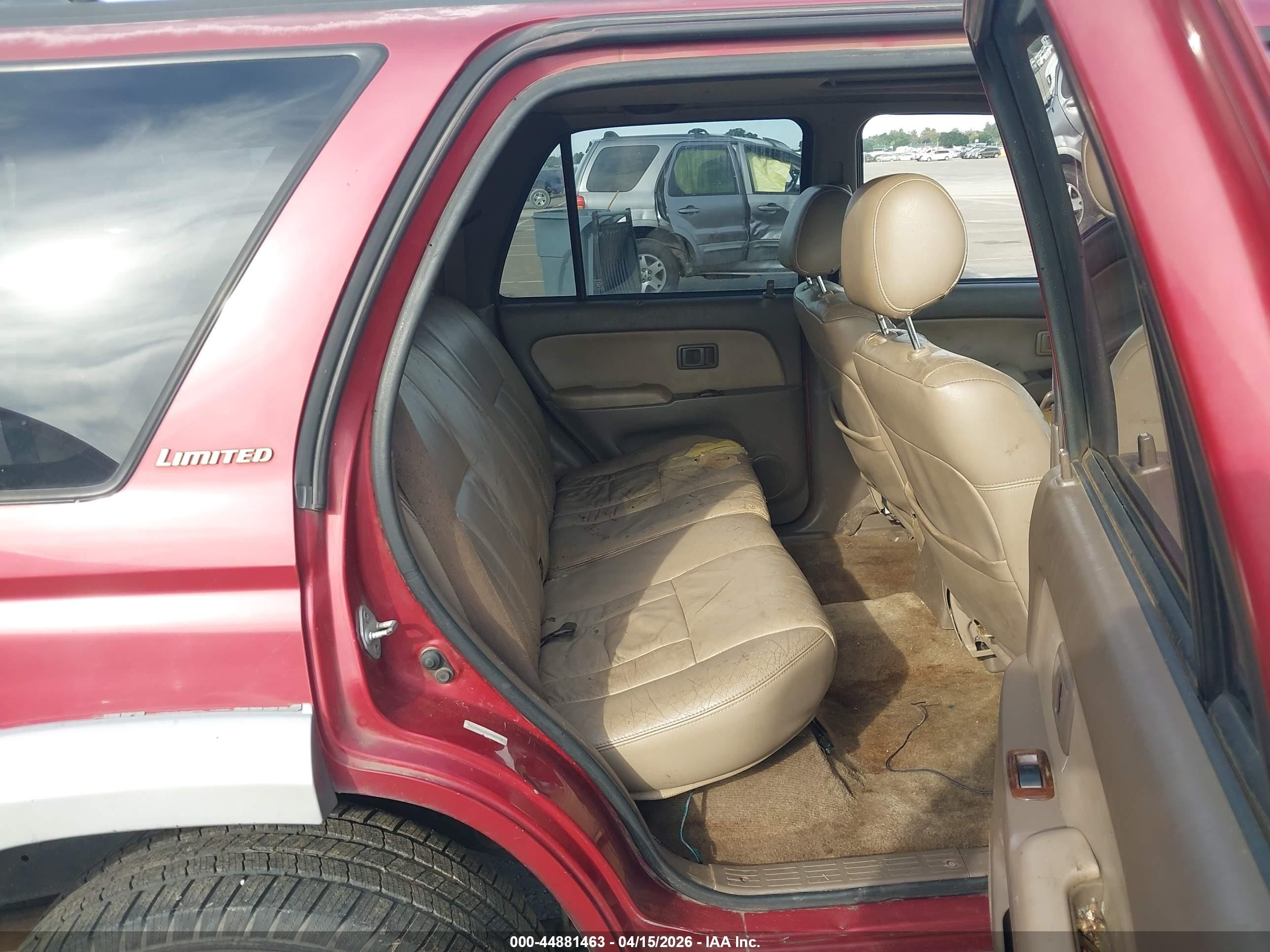 1997 Toyota 4runner Sr5 V6 Limited Красный vin: JT3GN87R2V0027344