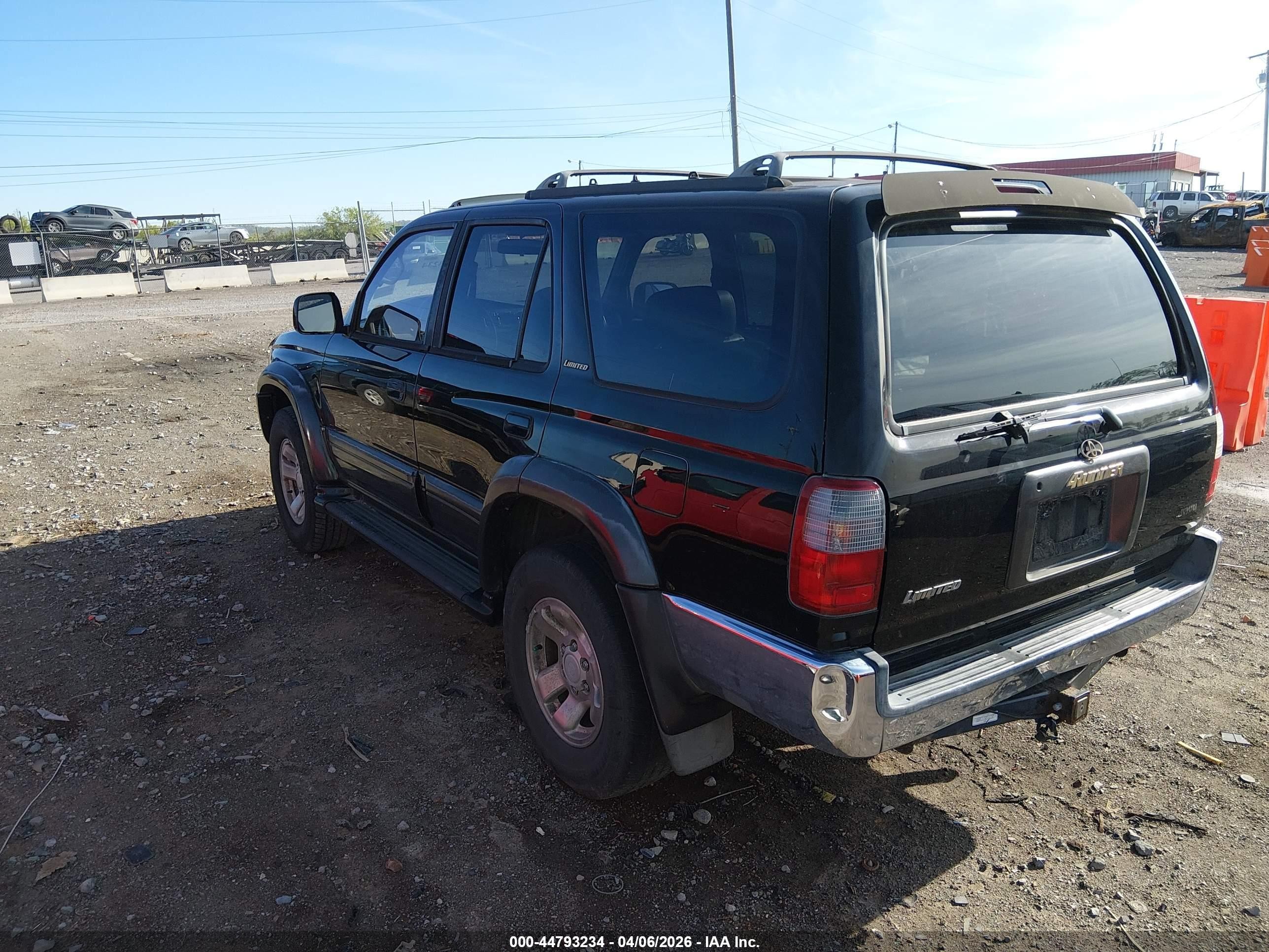 1997 Toyota 4runner Sr5 V6 Limited Black vin: JT3GN87R3V0019074