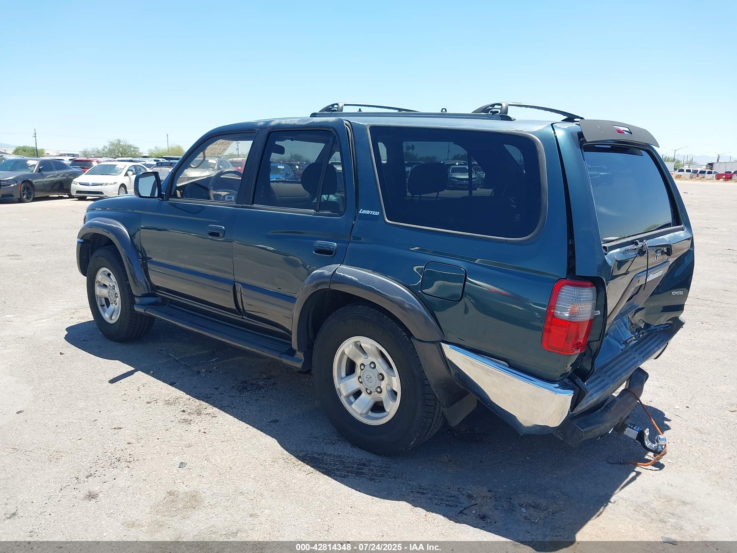 1998 Toyota 4runner Sr5 V6 Limited Green vin: JT3GN87R3W0091037
