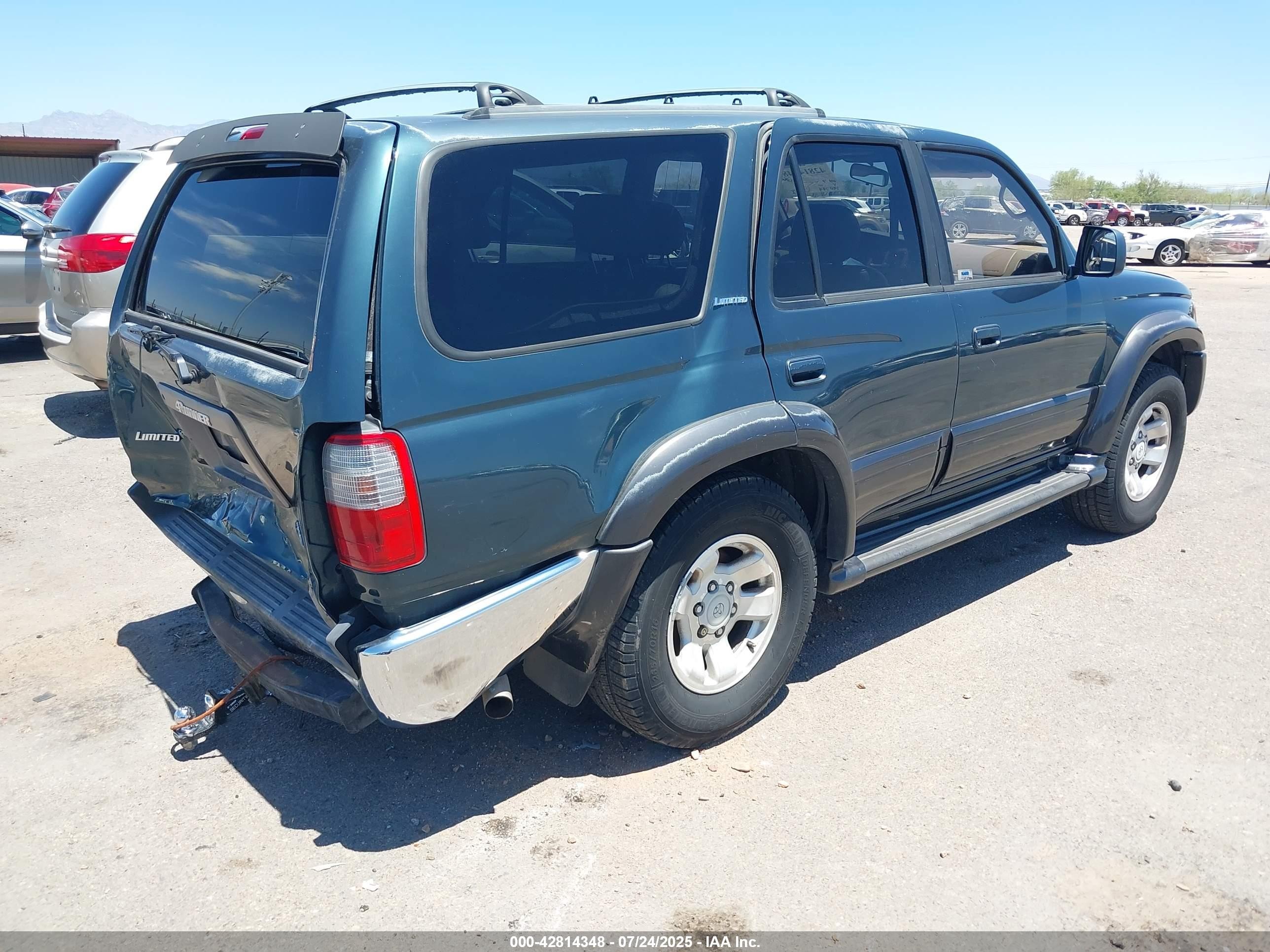 1998 Toyota 4runner Sr5 V6 Limited Green vin: JT3GN87R3W0091037