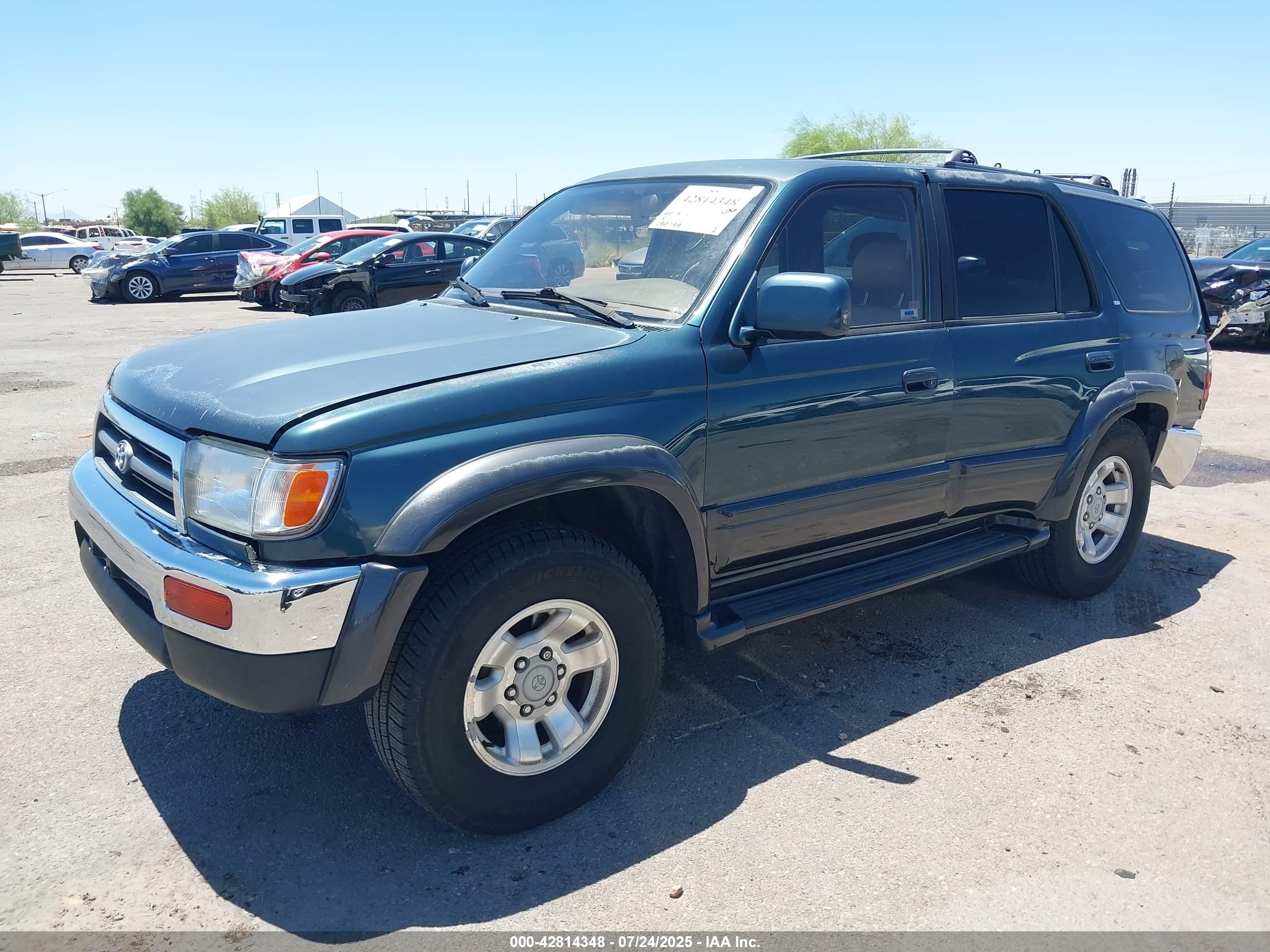 1998 Toyota 4runner Sr5 V6 Limited Green vin: JT3GN87R3W0091037