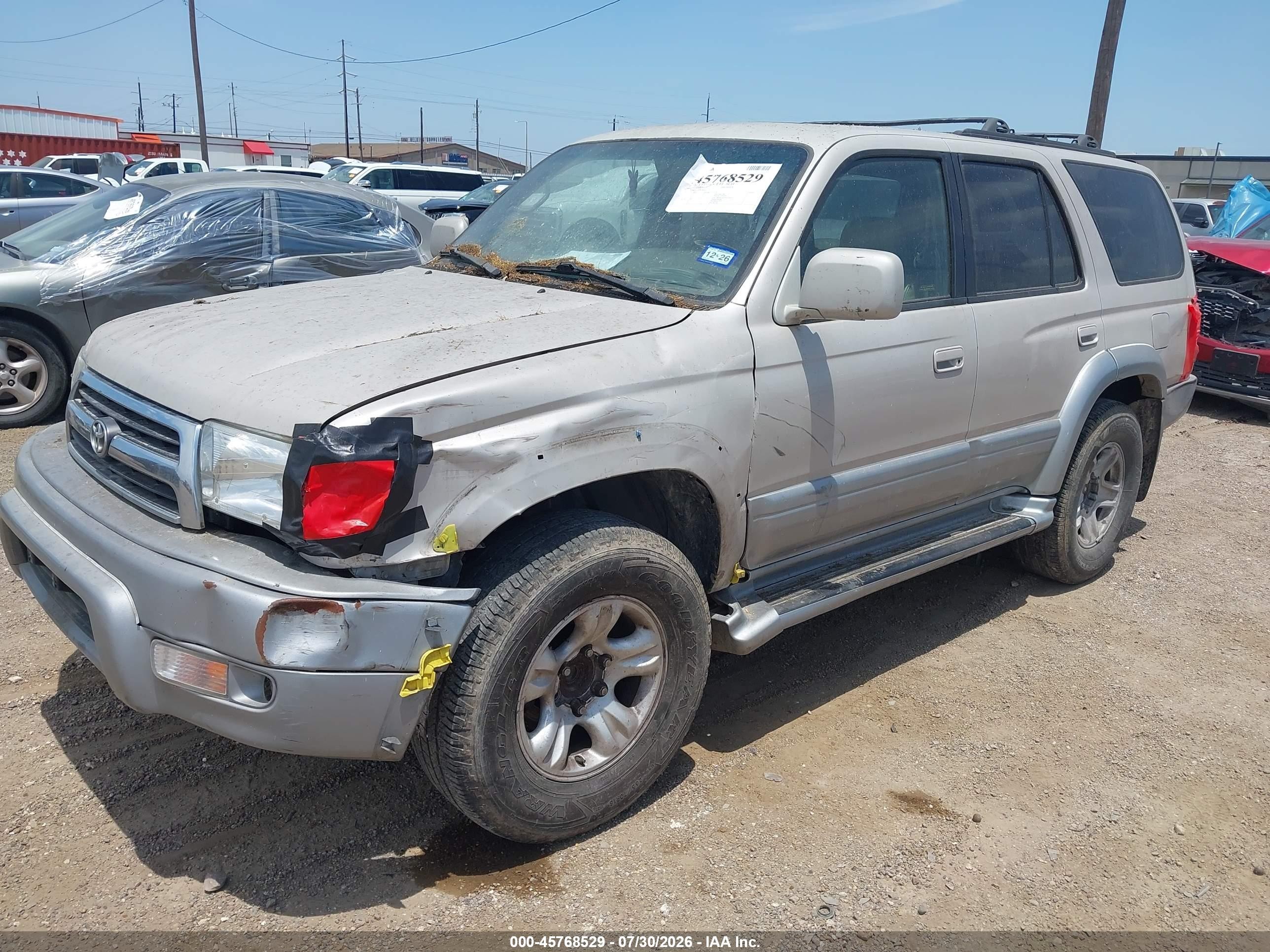 1999 Toyota 4runner Limited V6 Серебряный vin: JT3GN87R3X0092819