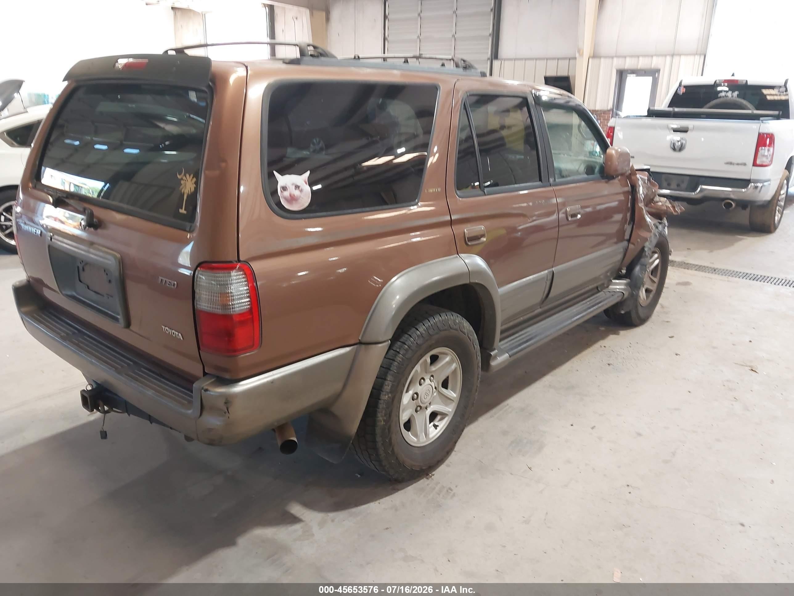 1999 Toyota 4runner Limited V6 Brown vin: JT3GN87R3X0095218