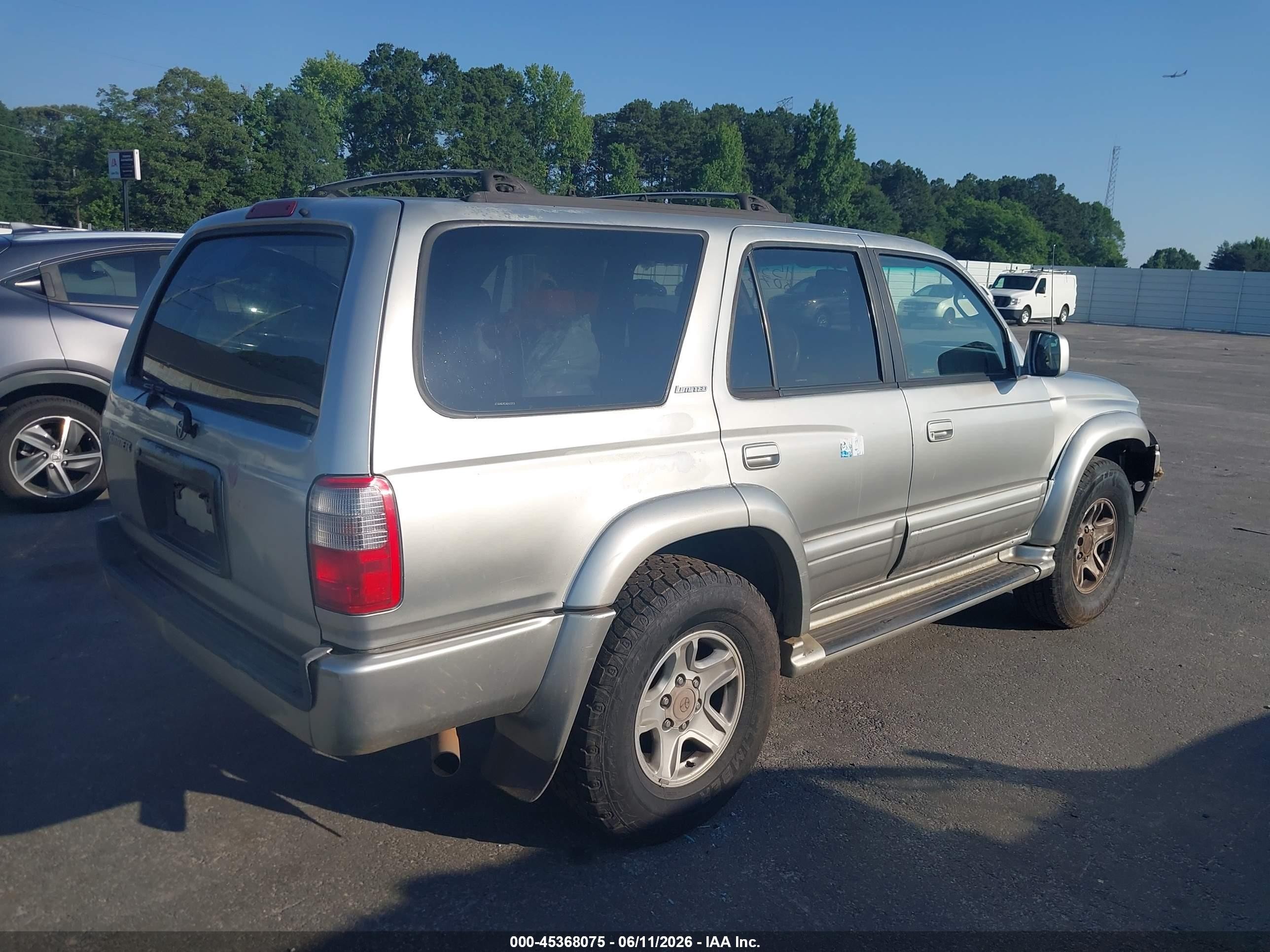 1999 Toyota 4runner Limited V6 Silver vin: JT3GN87R3X0103219