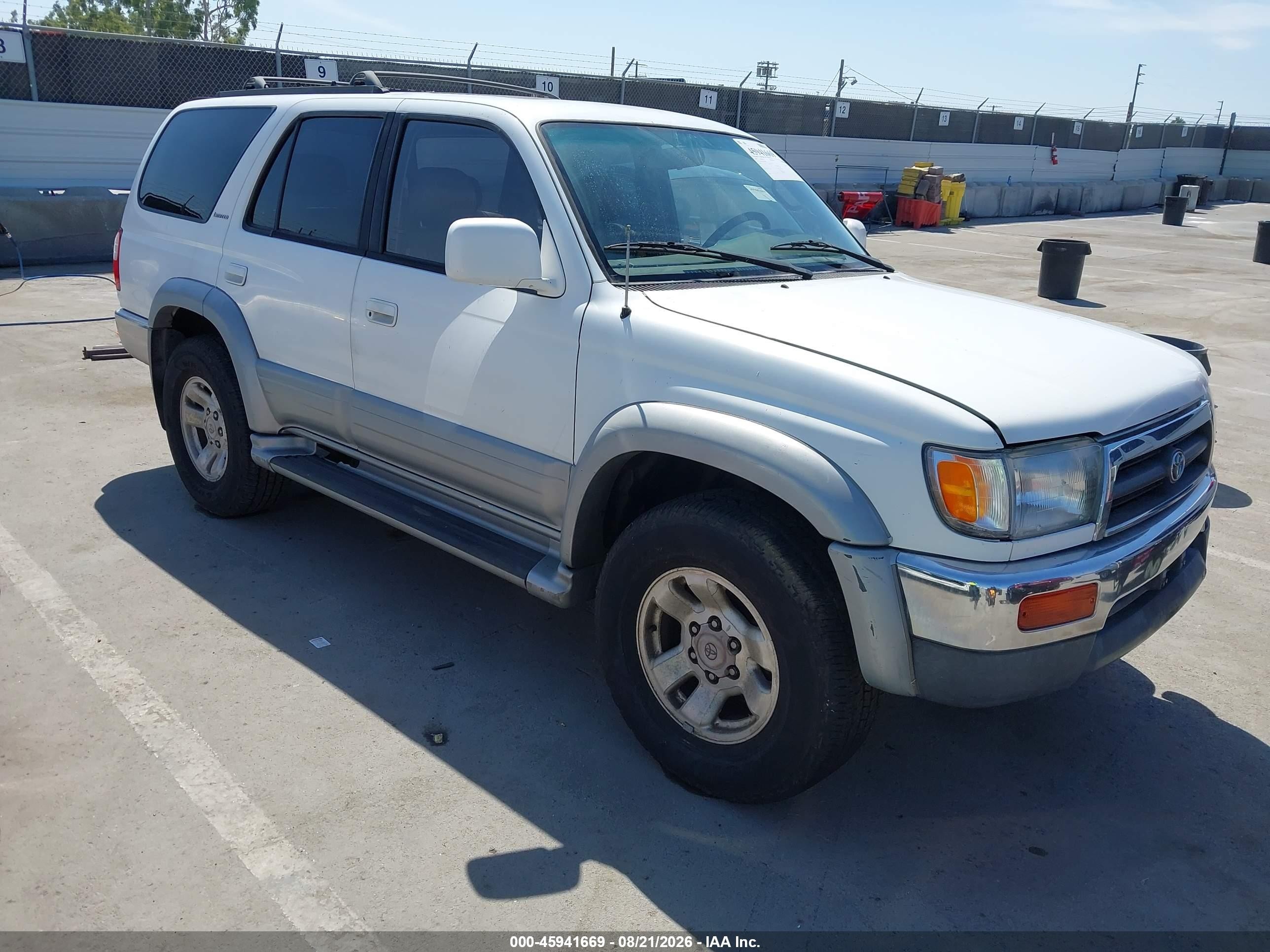 1997 Toyota 4runner Sr5 V6 Limited White vin: JT3GN87R4V0022906