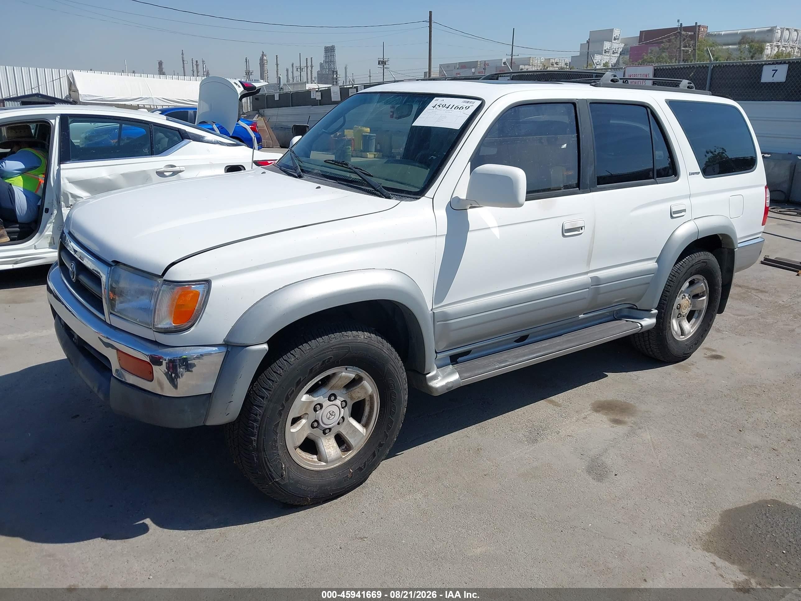 1997 Toyota 4runner Sr5 V6 Limited White vin: JT3GN87R4V0022906
