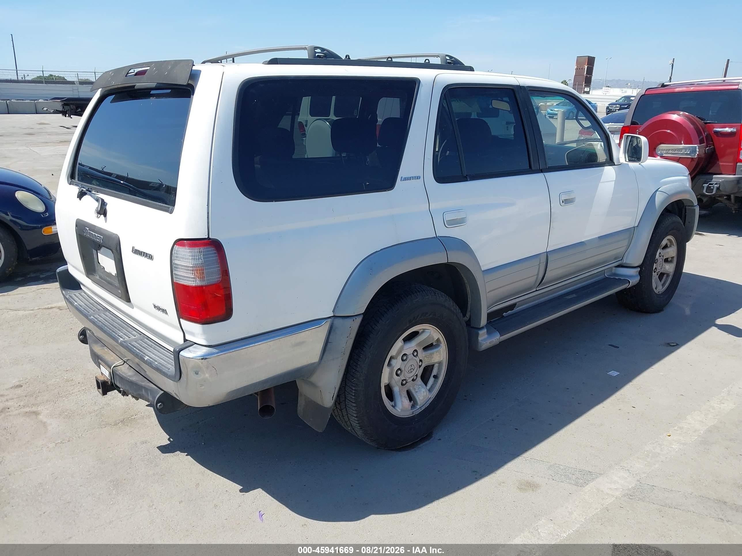 1997 Toyota 4runner Sr5 V6 Limited White vin: JT3GN87R4V0022906