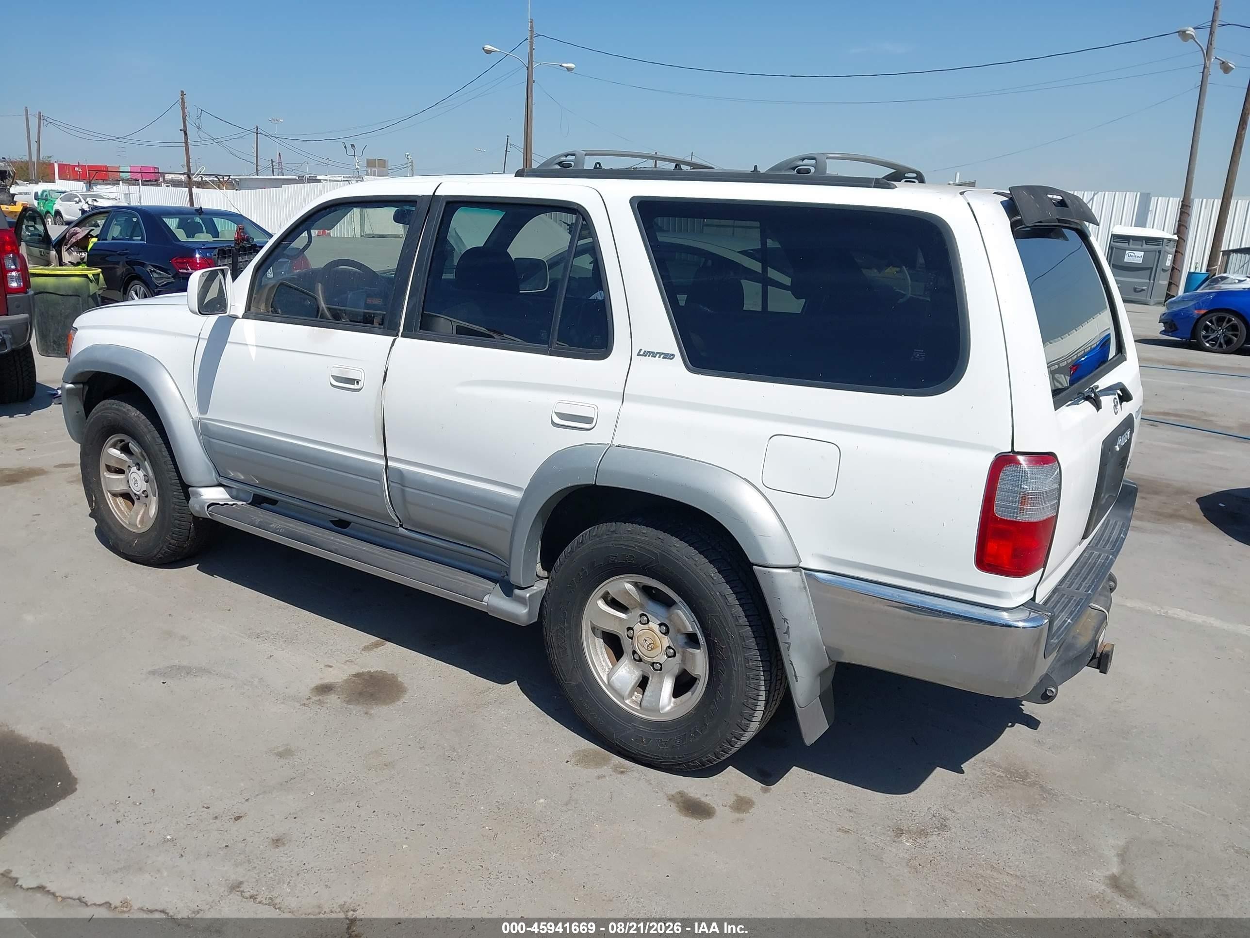 1997 Toyota 4runner Sr5 V6 Limited White vin: JT3GN87R4V0022906