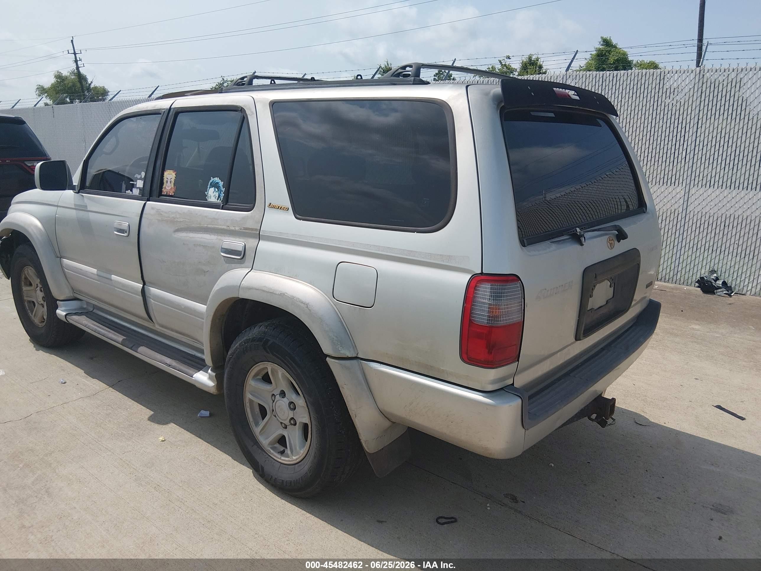 1999 Toyota 4runner Limited V6 Silver vin: JT3GN87R4X0099178