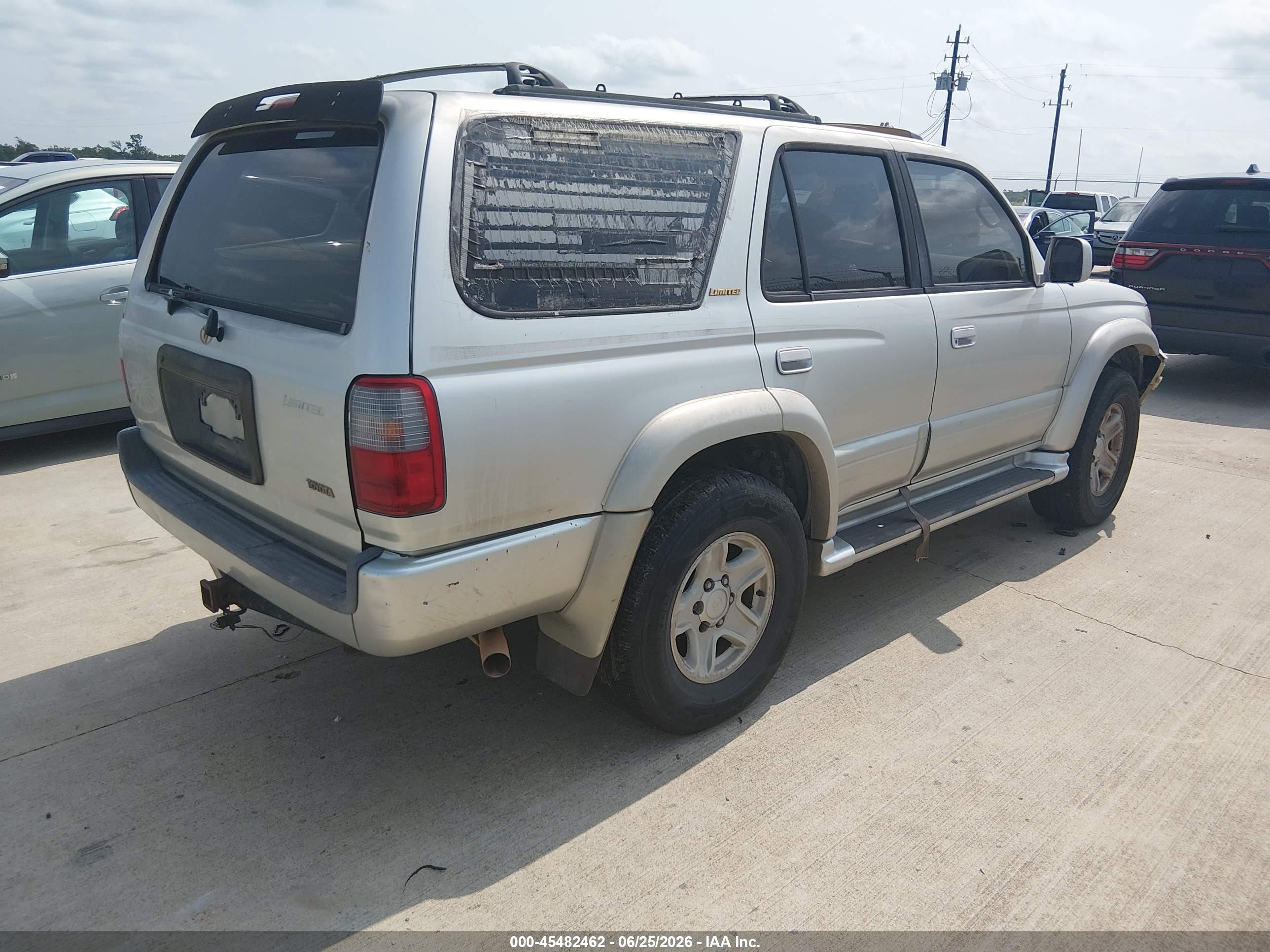 1999 Toyota 4runner Limited V6 Silver vin: JT3GN87R4X0099178