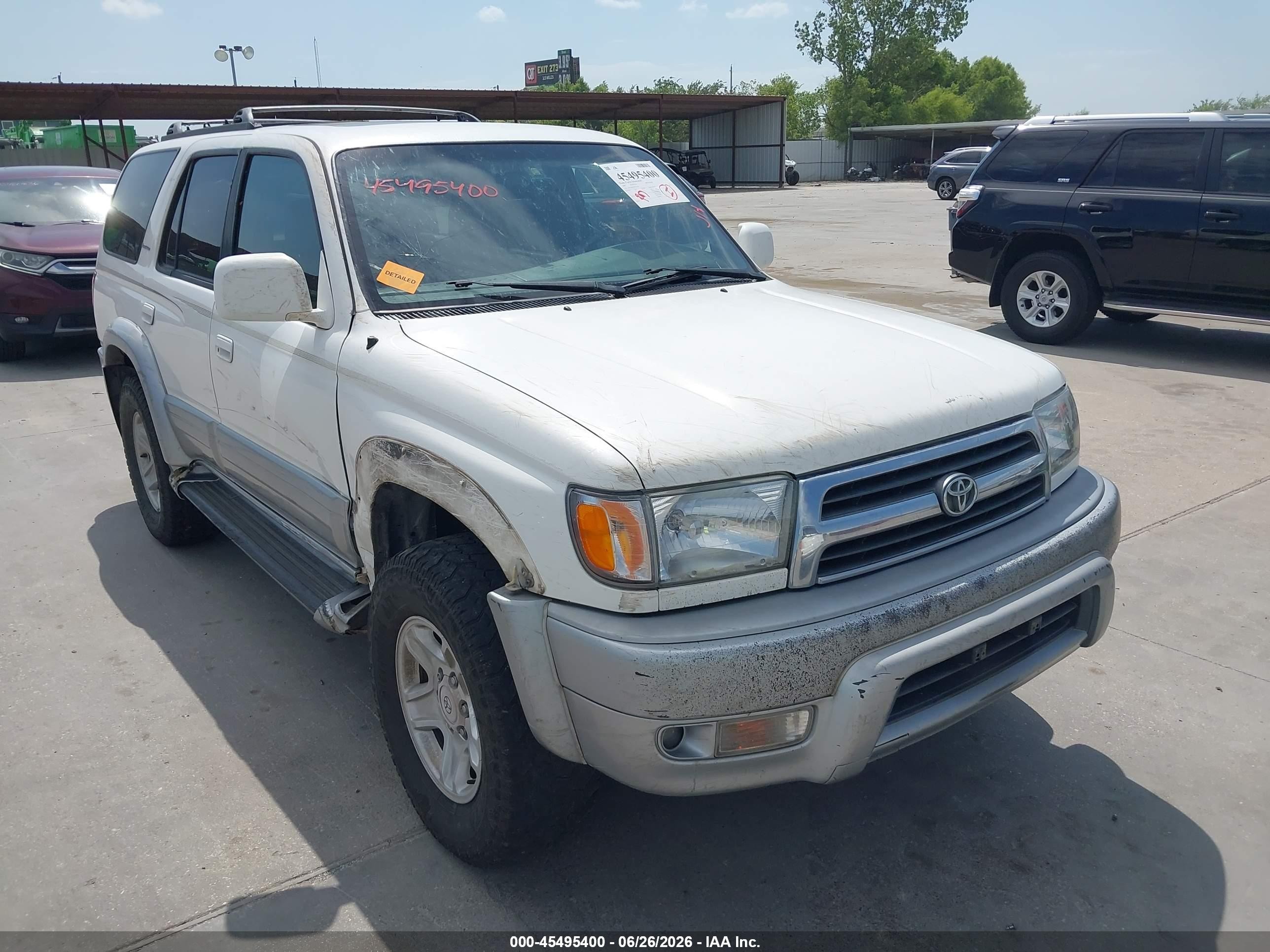1999 Toyota 4runner Limited V6 White vin: JT3GN87R4X0111281