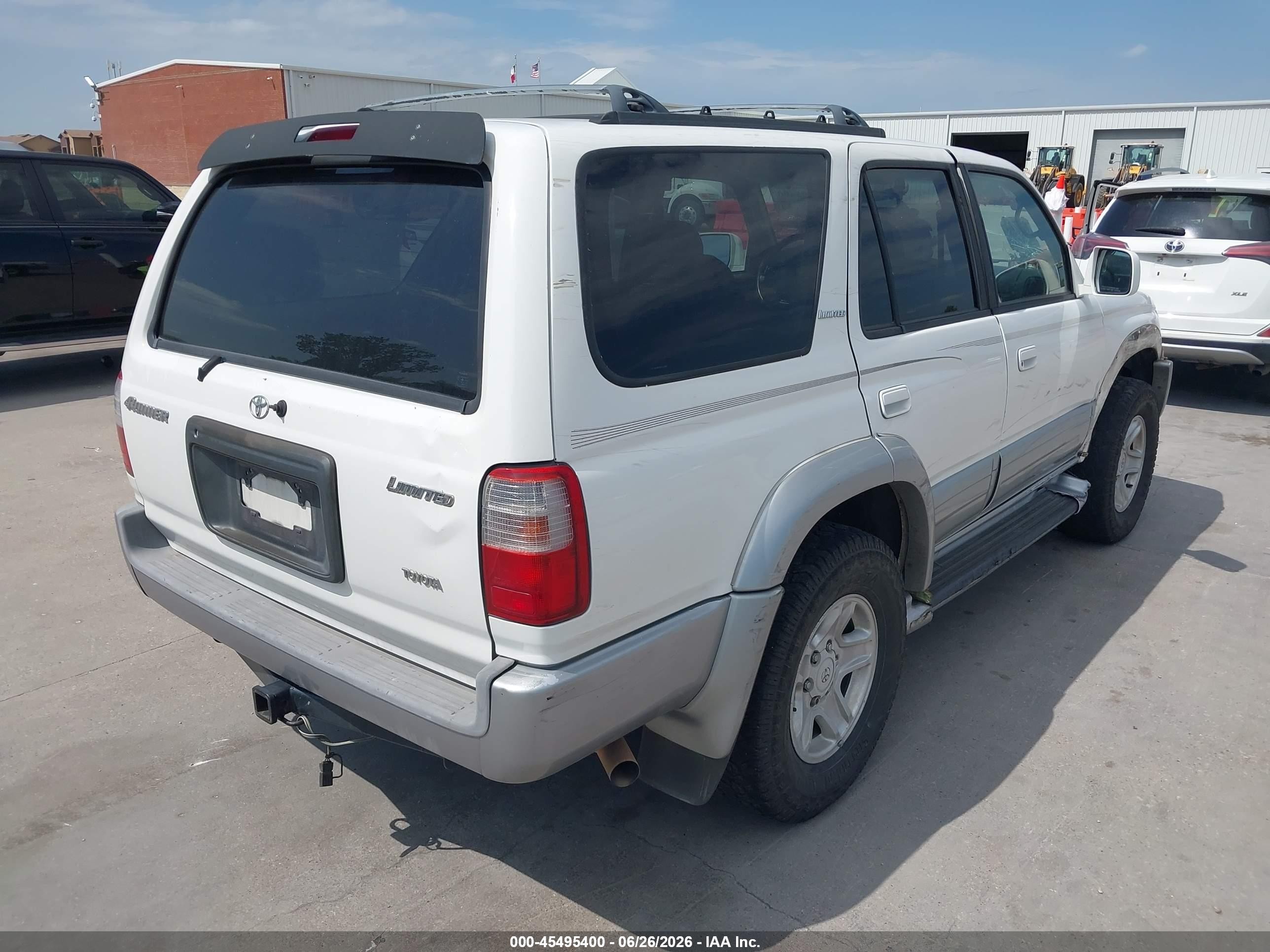 1999 Toyota 4runner Limited V6 White vin: JT3GN87R4X0111281