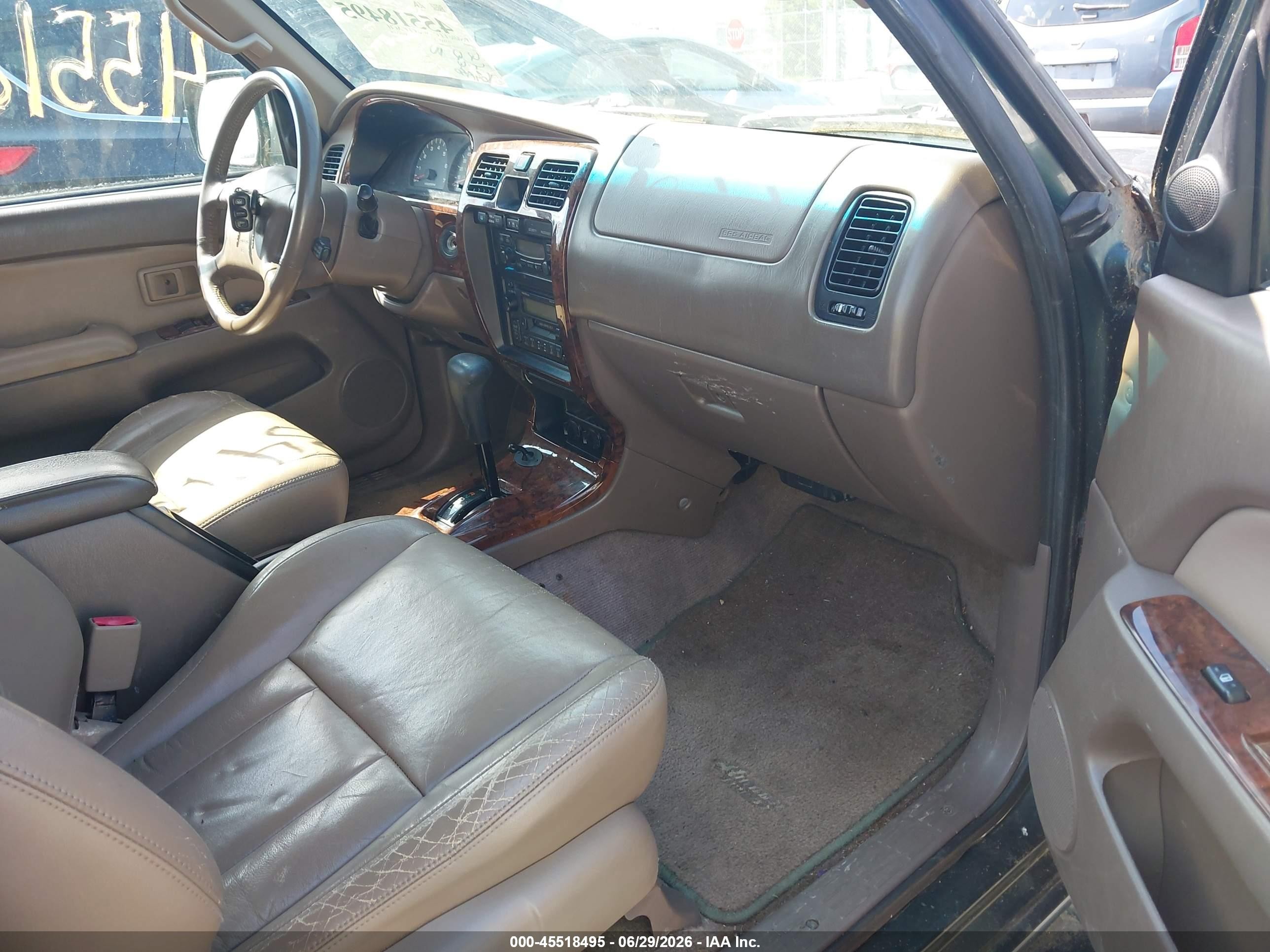 1999 Toyota 4runner Limited V6 Green vin: JT3GN87R4X0120899