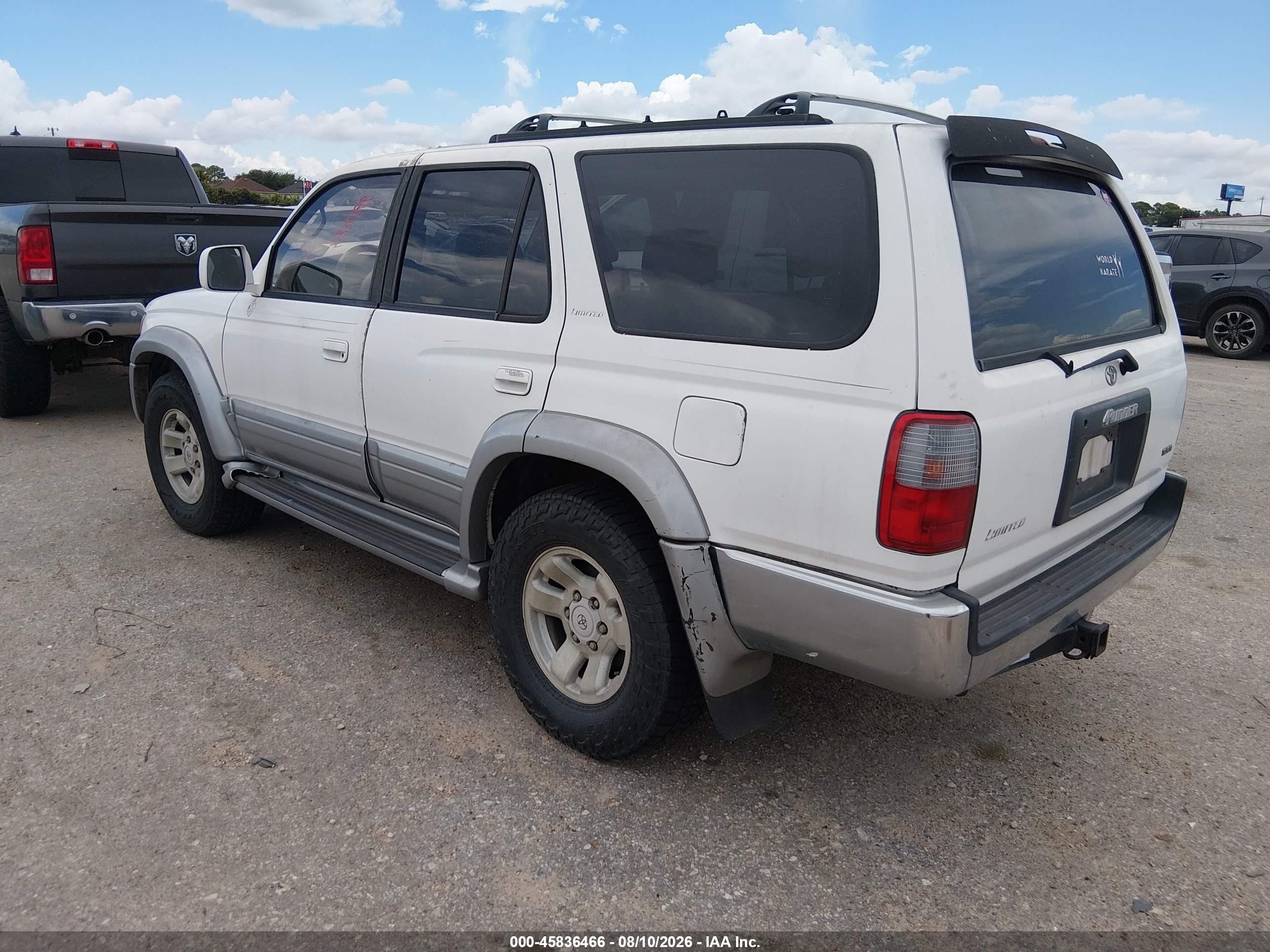 1998 Toyota 4runner Sr5 V6 Limited White vin: JT3GN87R5W0071792