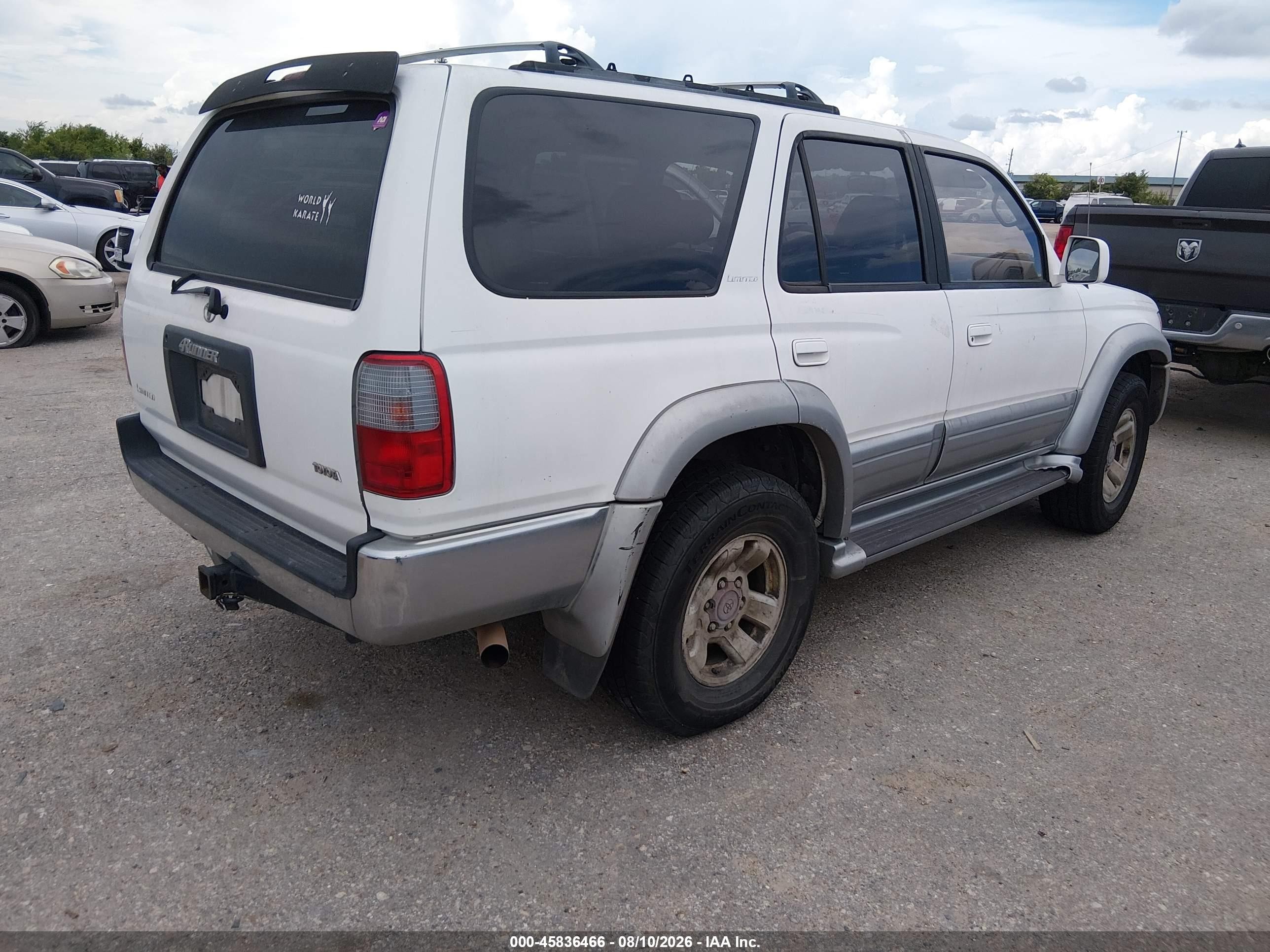 1998 Toyota 4runner Sr5 V6 Limited White vin: JT3GN87R5W0071792