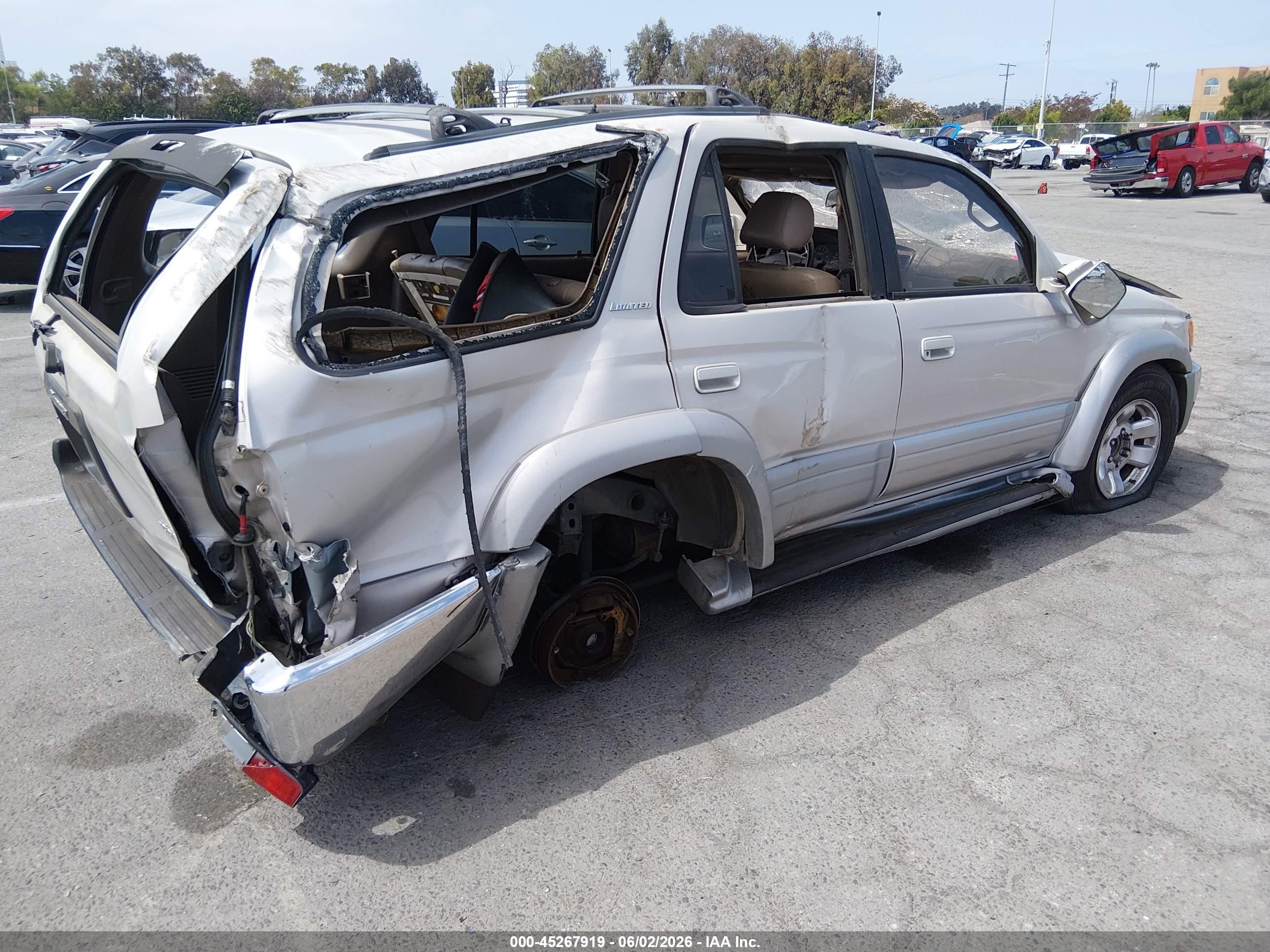 1998 Toyota 4runner Sr5 V6 Limited Champagne vin: JT3GN87R6W0077374