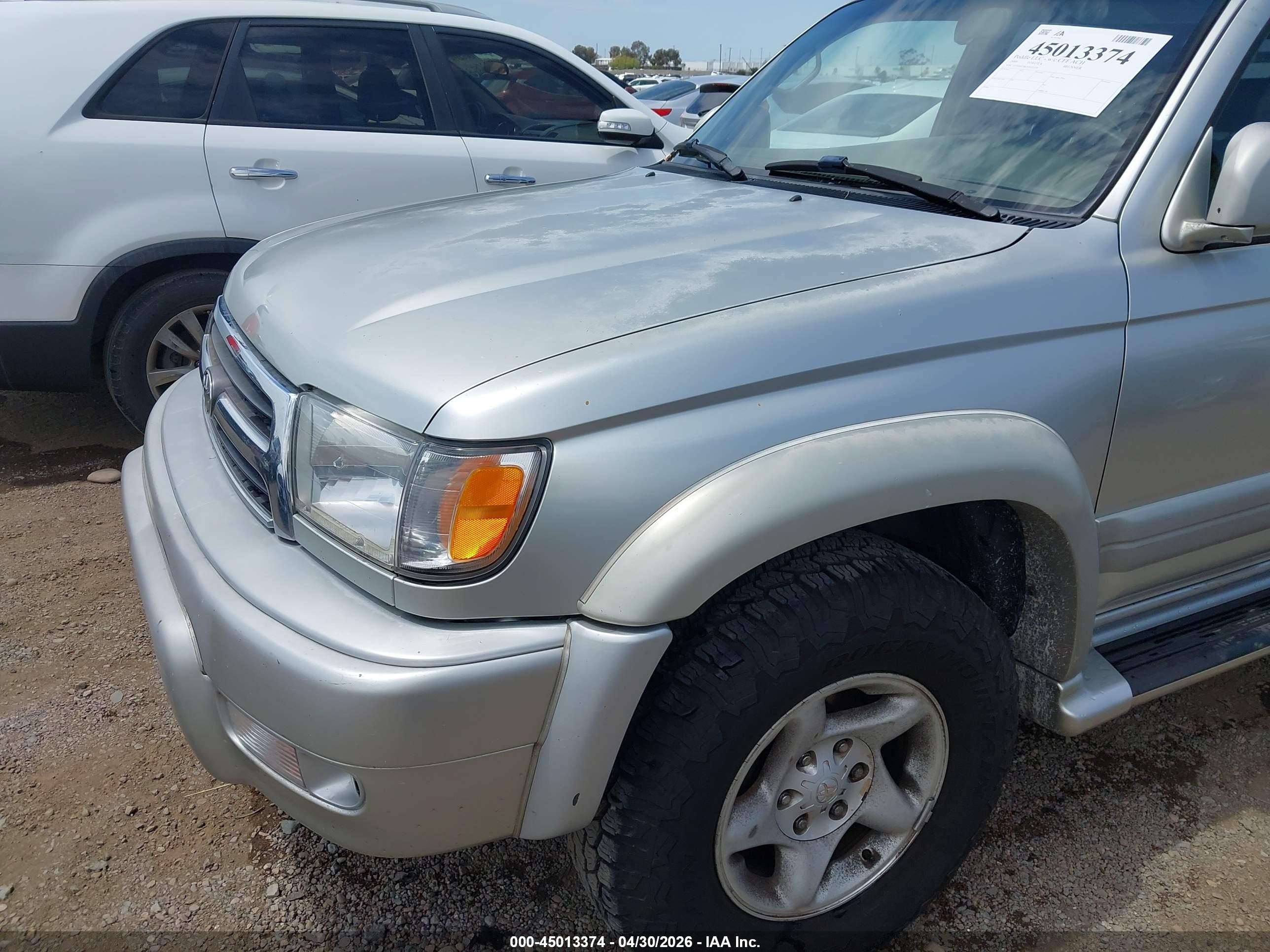 2000 Toyota 4runner Limited V6 Silver vin: JT3GN87R6Y0152528