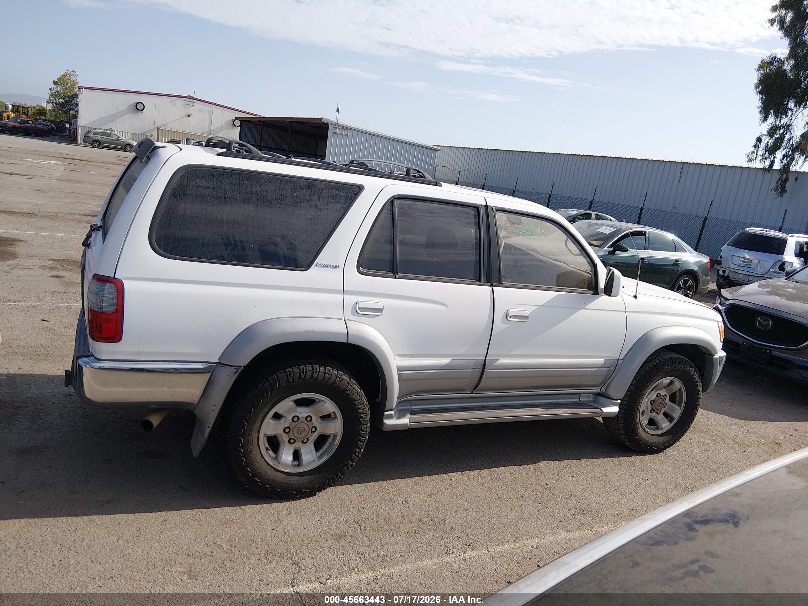 1998 Toyota 4runner Sr5 V6 Limited White vin: JT3GN87R7W0086746