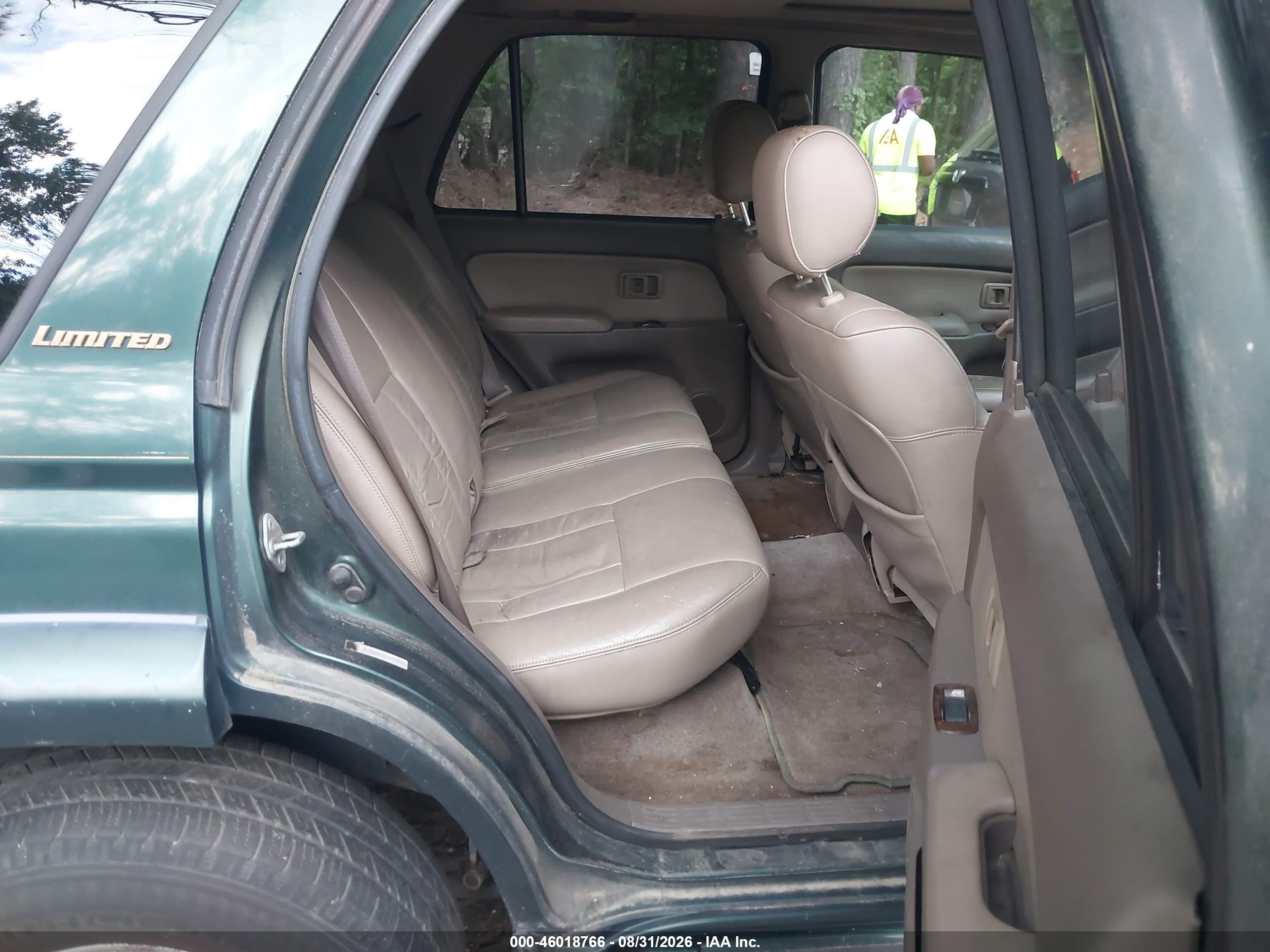 1999 Toyota 4runner Limited Green vin: JT3GN87R7X0133534
