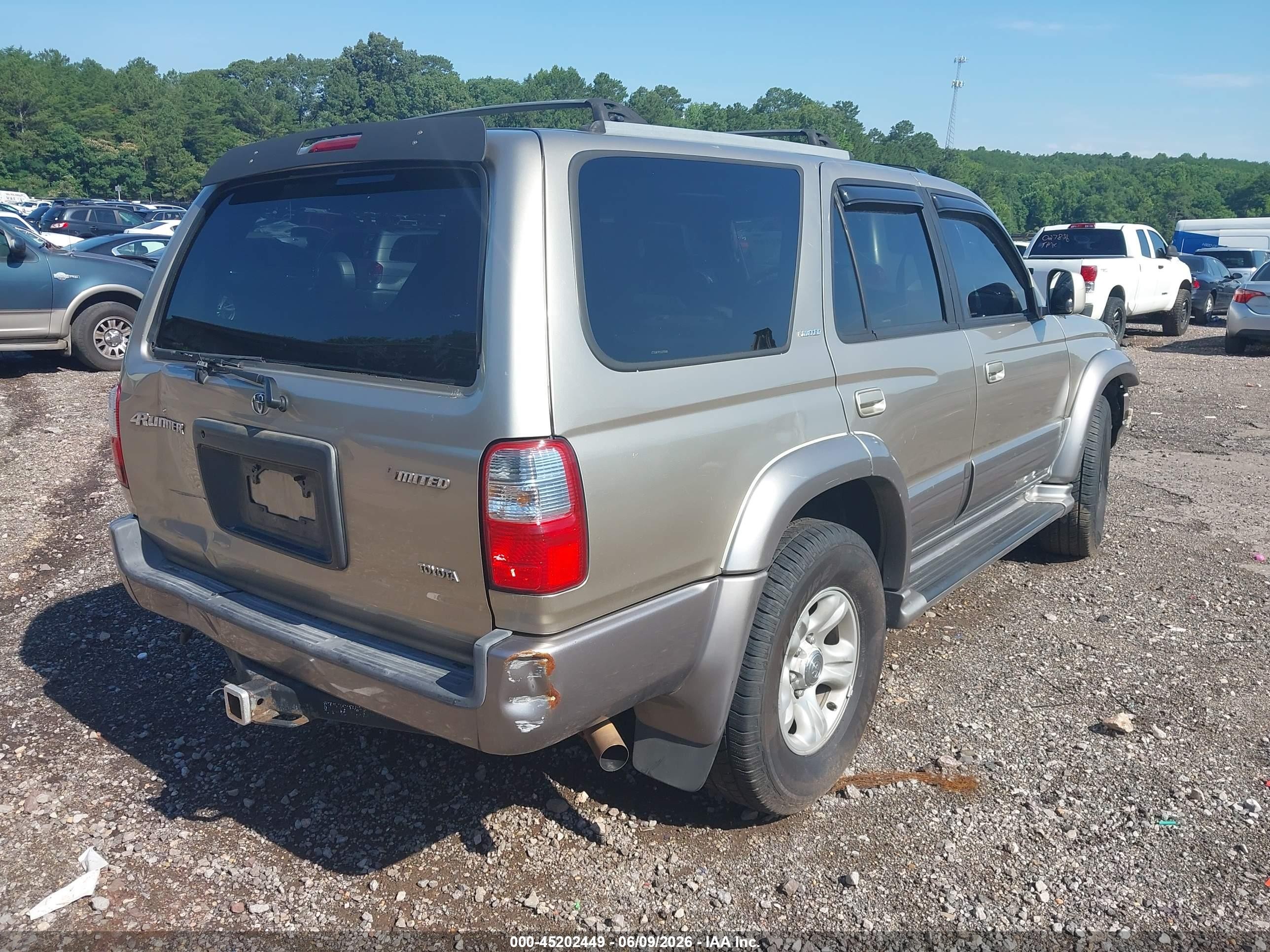 2001 Toyota 4runner Limited V6 Tan vin: JT3GN87R810187688