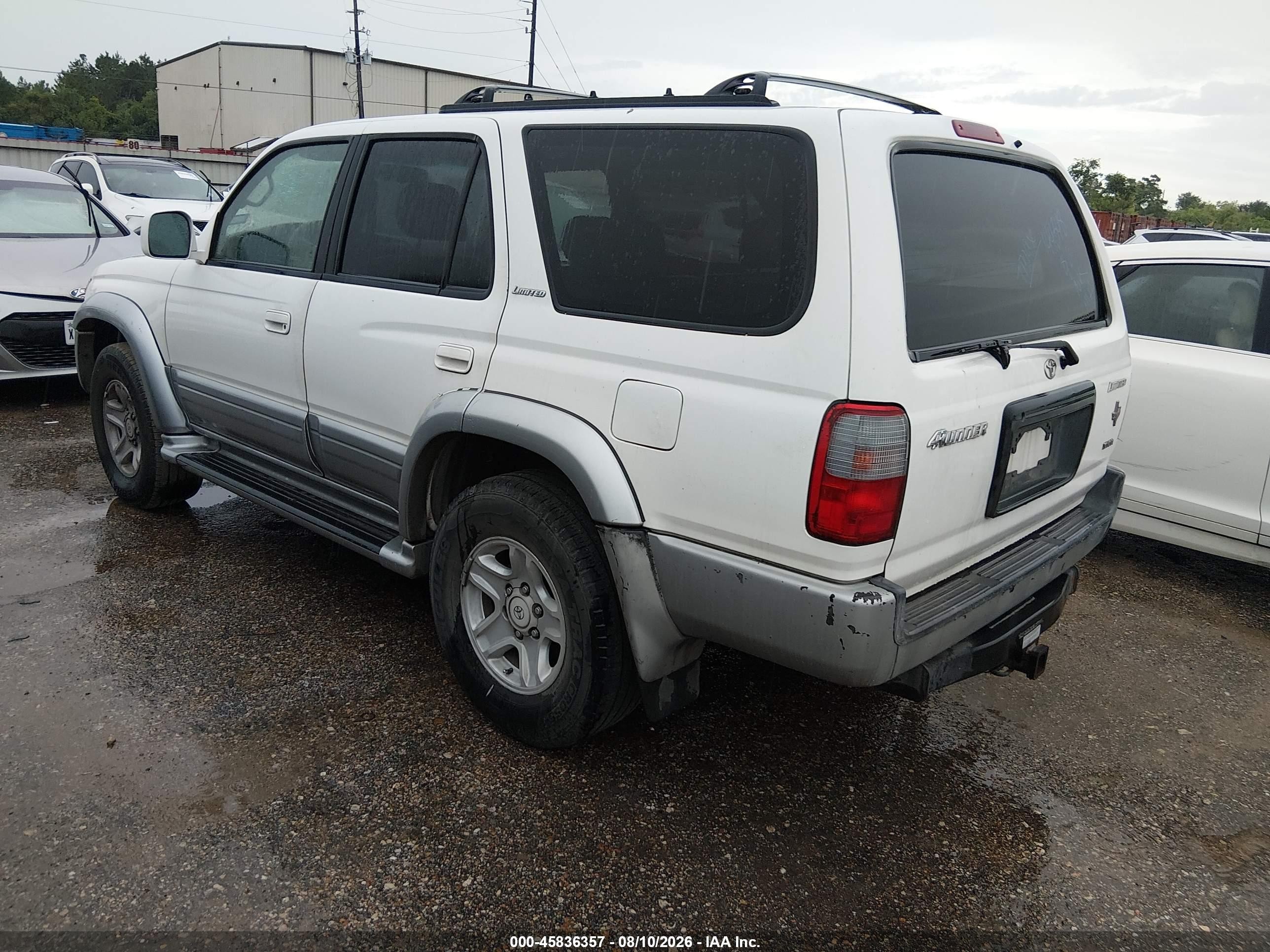 2000 Toyota 4runner Limited V6 White vin: JT3GN87R8Y0144348