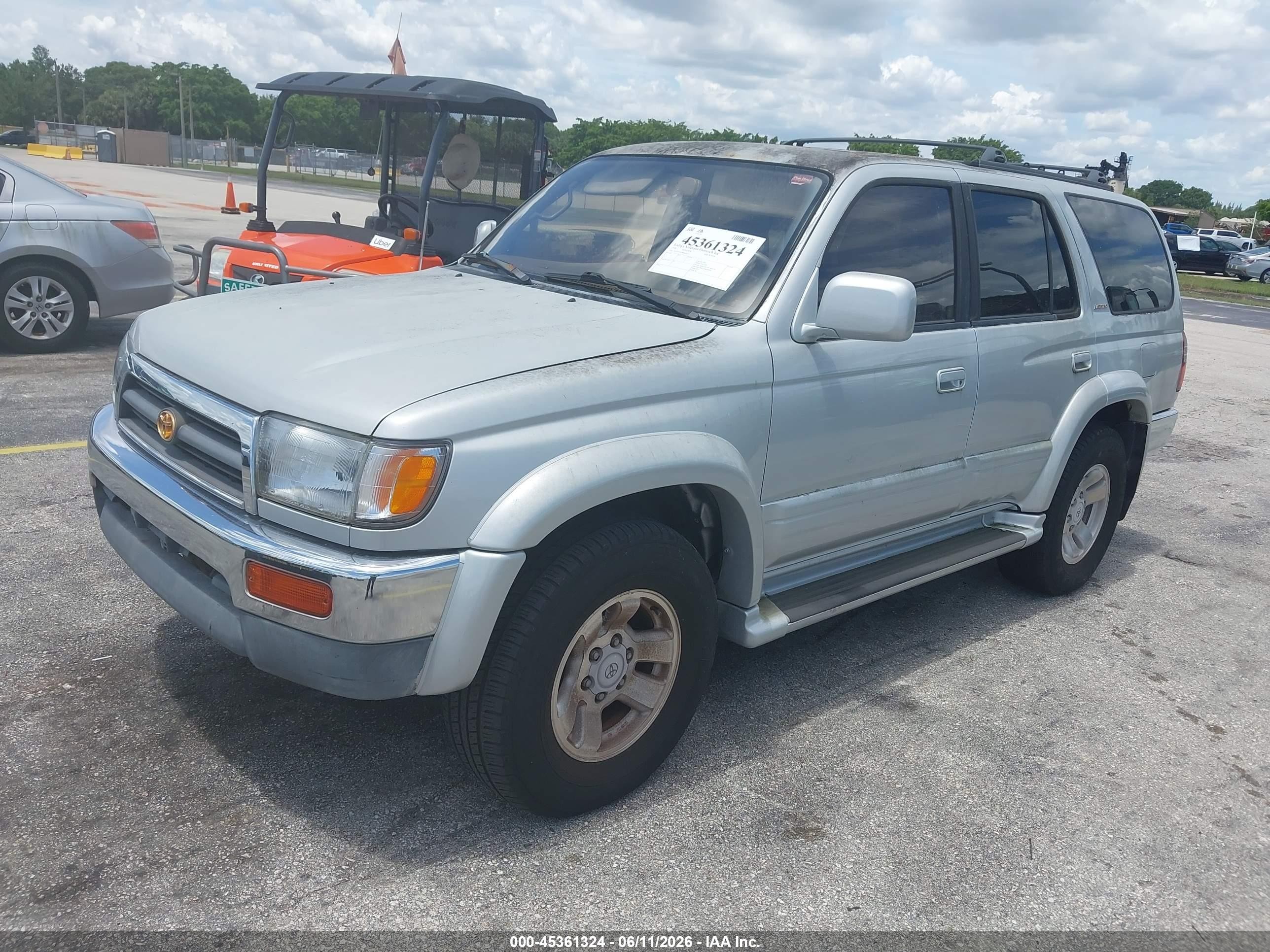 1998 Toyota 4runner Sr5 V6 Limited Silver vin: JT3GN87R9W0064473