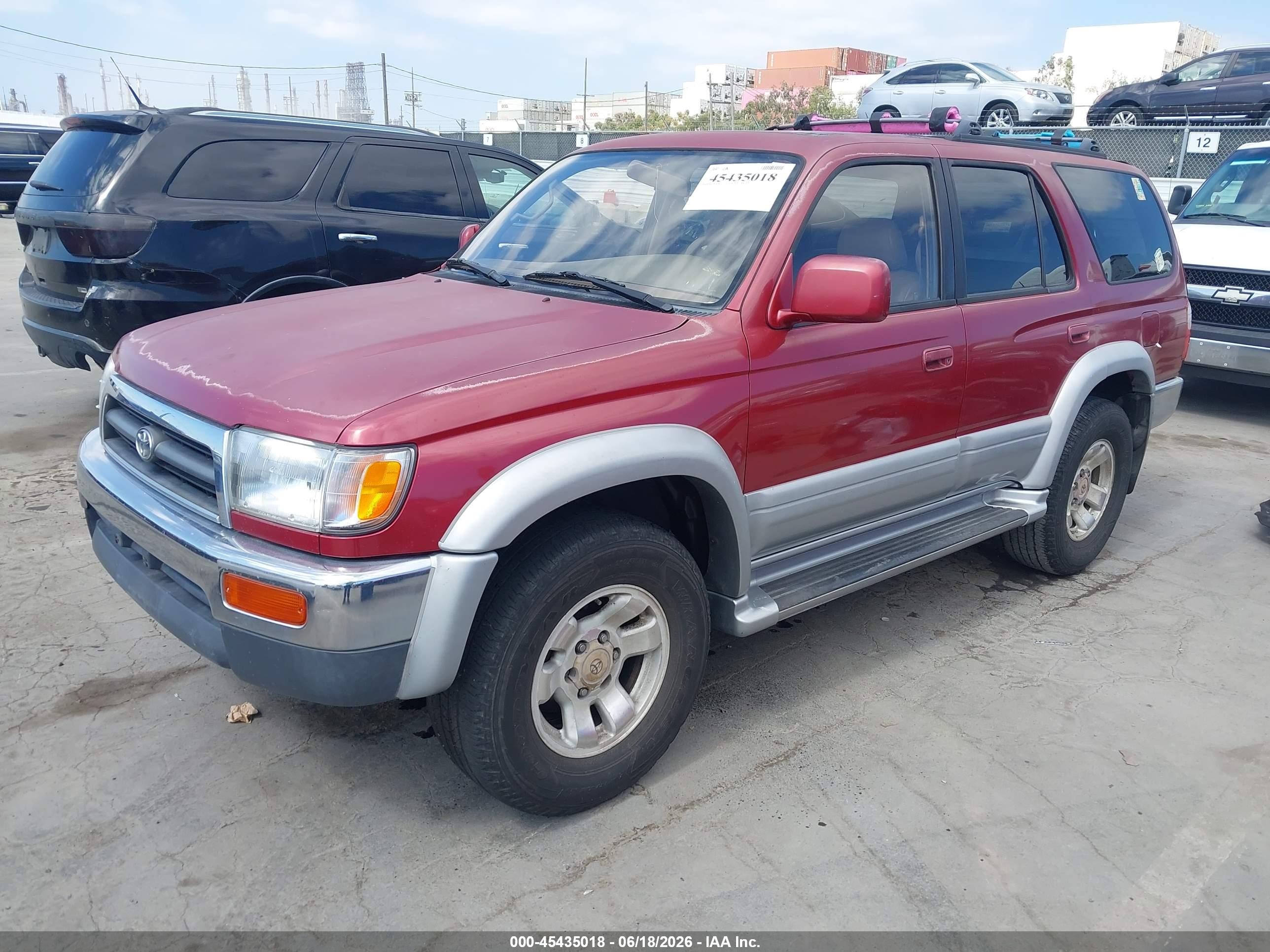 1998 Toyota 4runner Sr5 V6 Limited Burgundy vin: JT3GN87R9W0077093