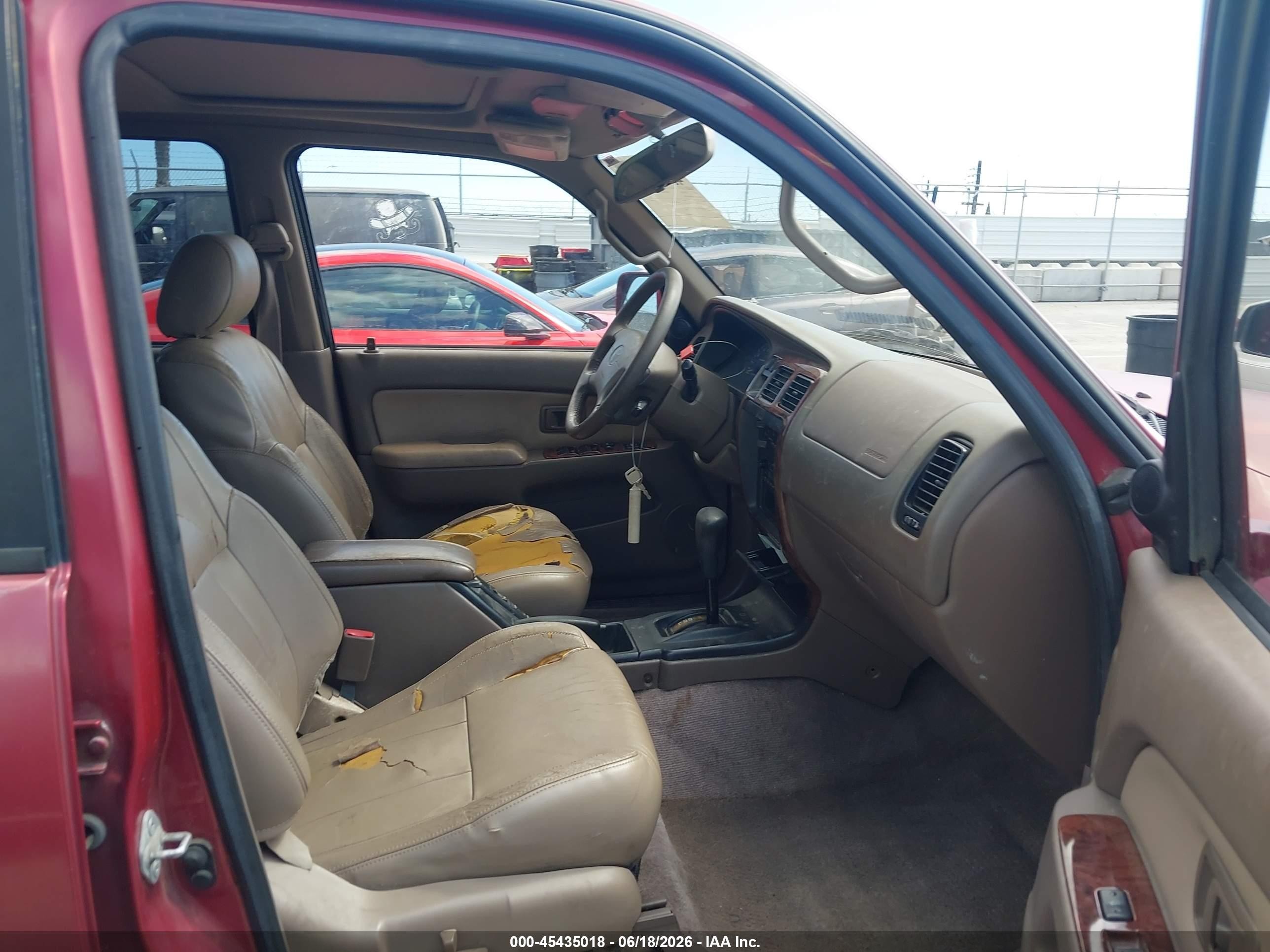 1998 Toyota 4runner Sr5 V6 Limited Burgundy vin: JT3GN87R9W0077093