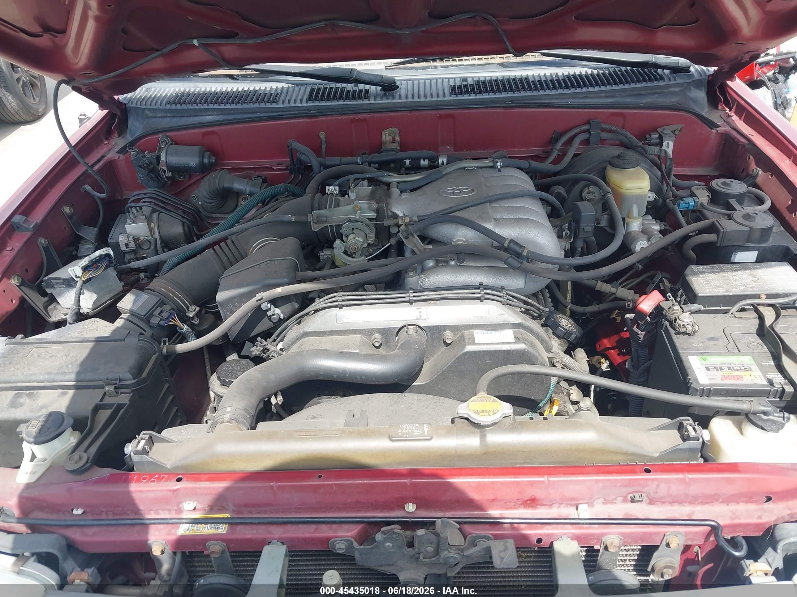 1998 Toyota 4runner Sr5 V6 Limited Burgundy vin: JT3GN87R9W0077093