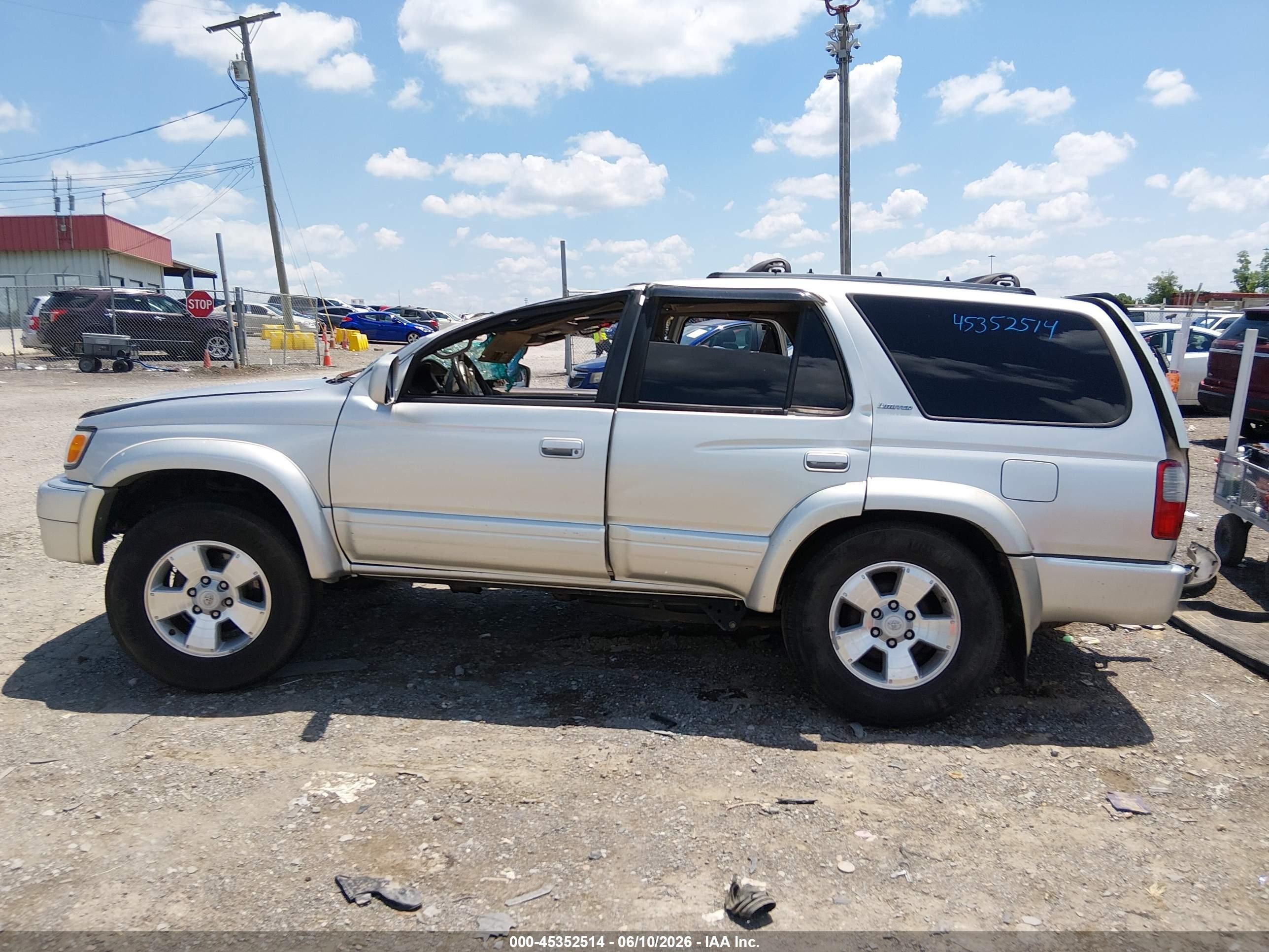 2000 Toyota 4runner Limited V6 Silver vin: JT3GN87R9Y0148036