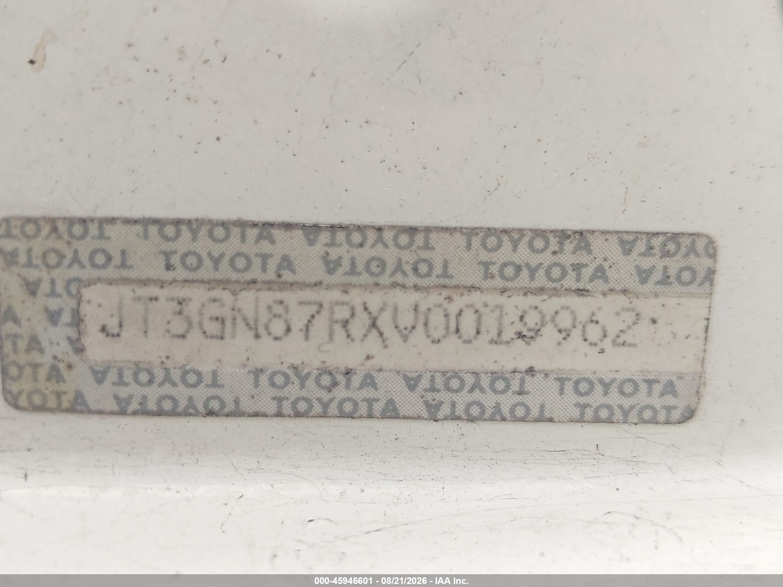 1997 Toyota 4runner Sr5 V6 Limited White vin: JT3GN87RXV0019962