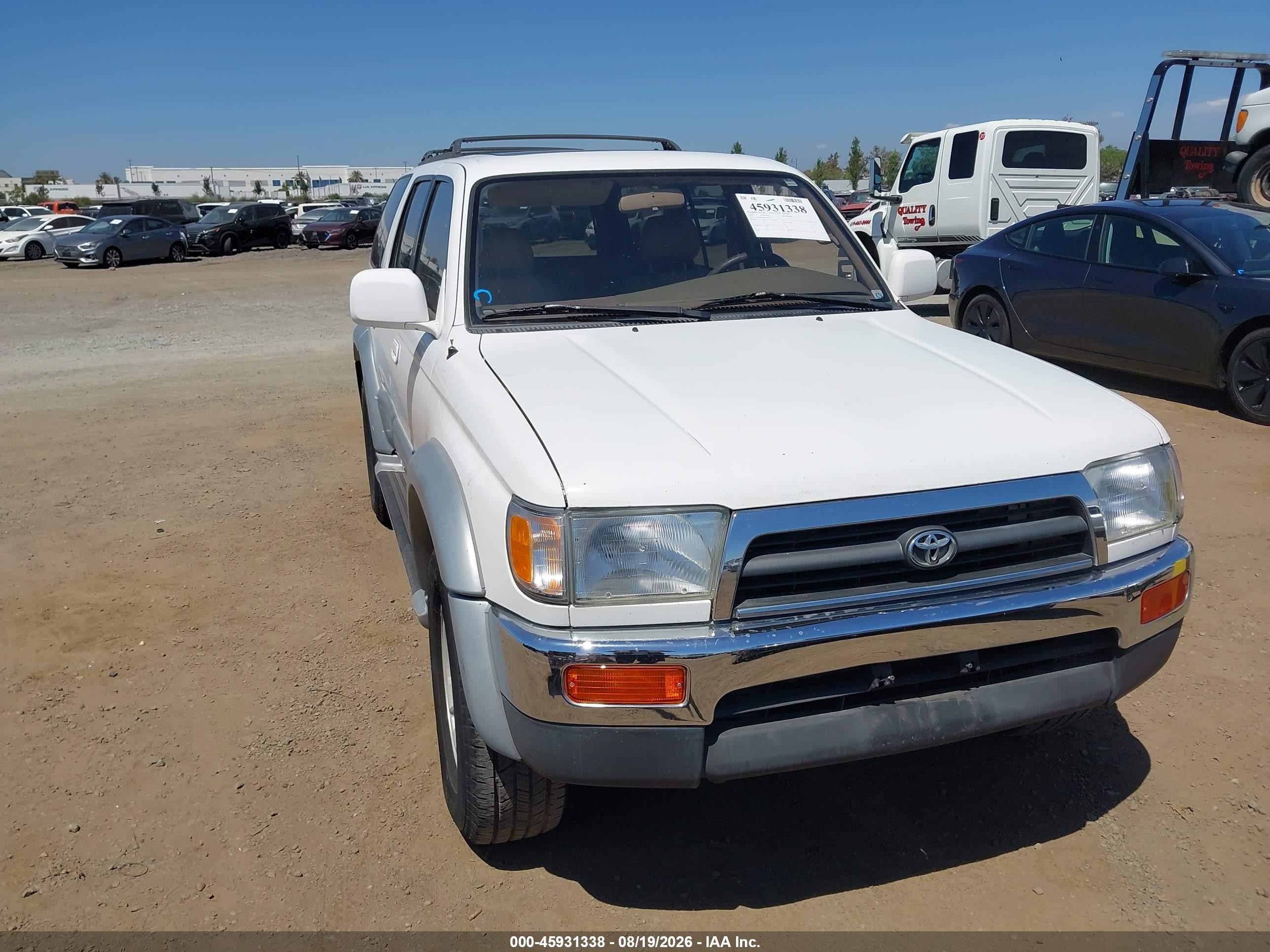 1997 Toyota 4runner Sr5 V6 Limited White vin: JT3GN87RXV0054212