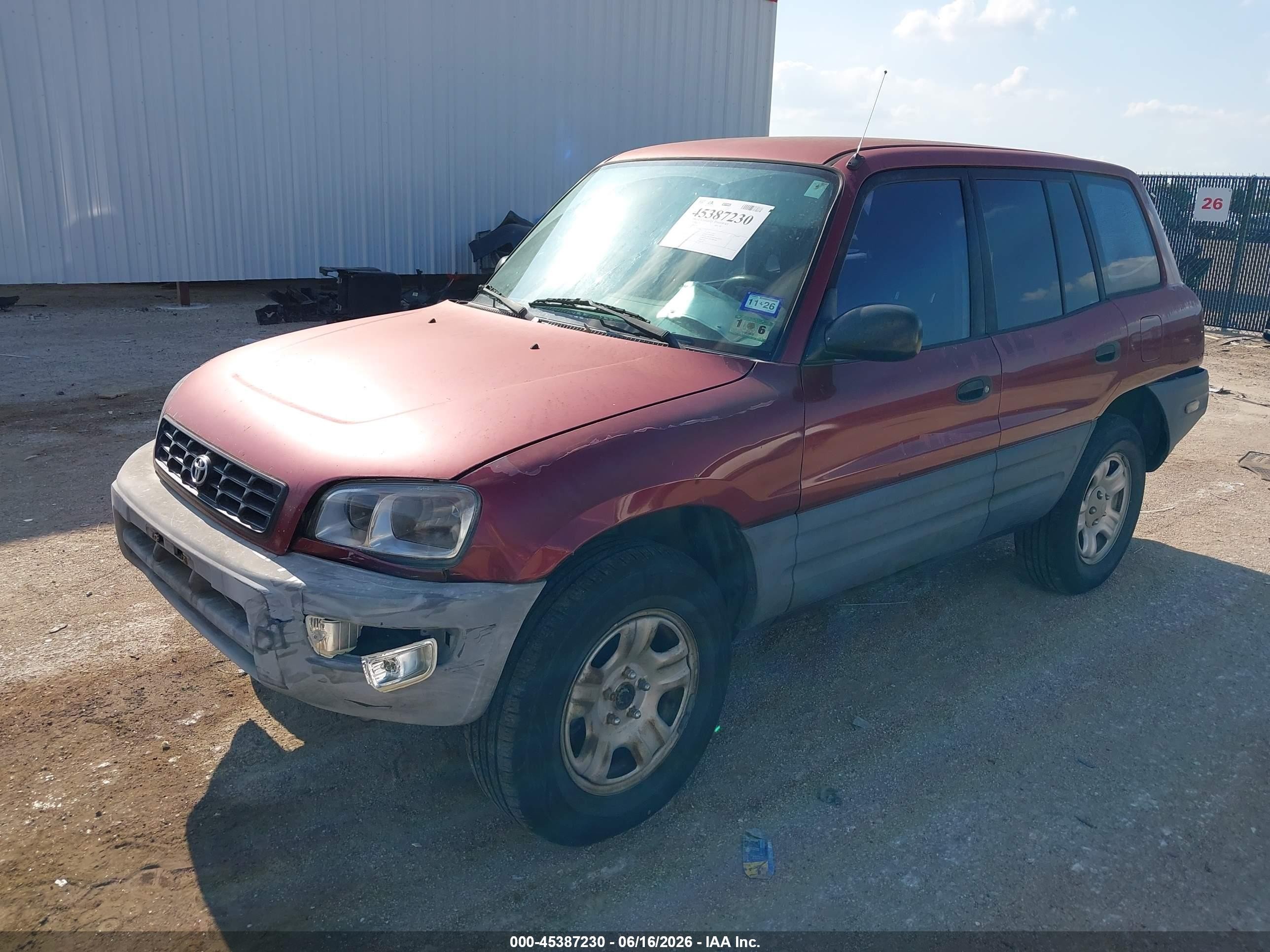 1999 Toyota Rav4   Red vin: JT3GP10V0X7042251