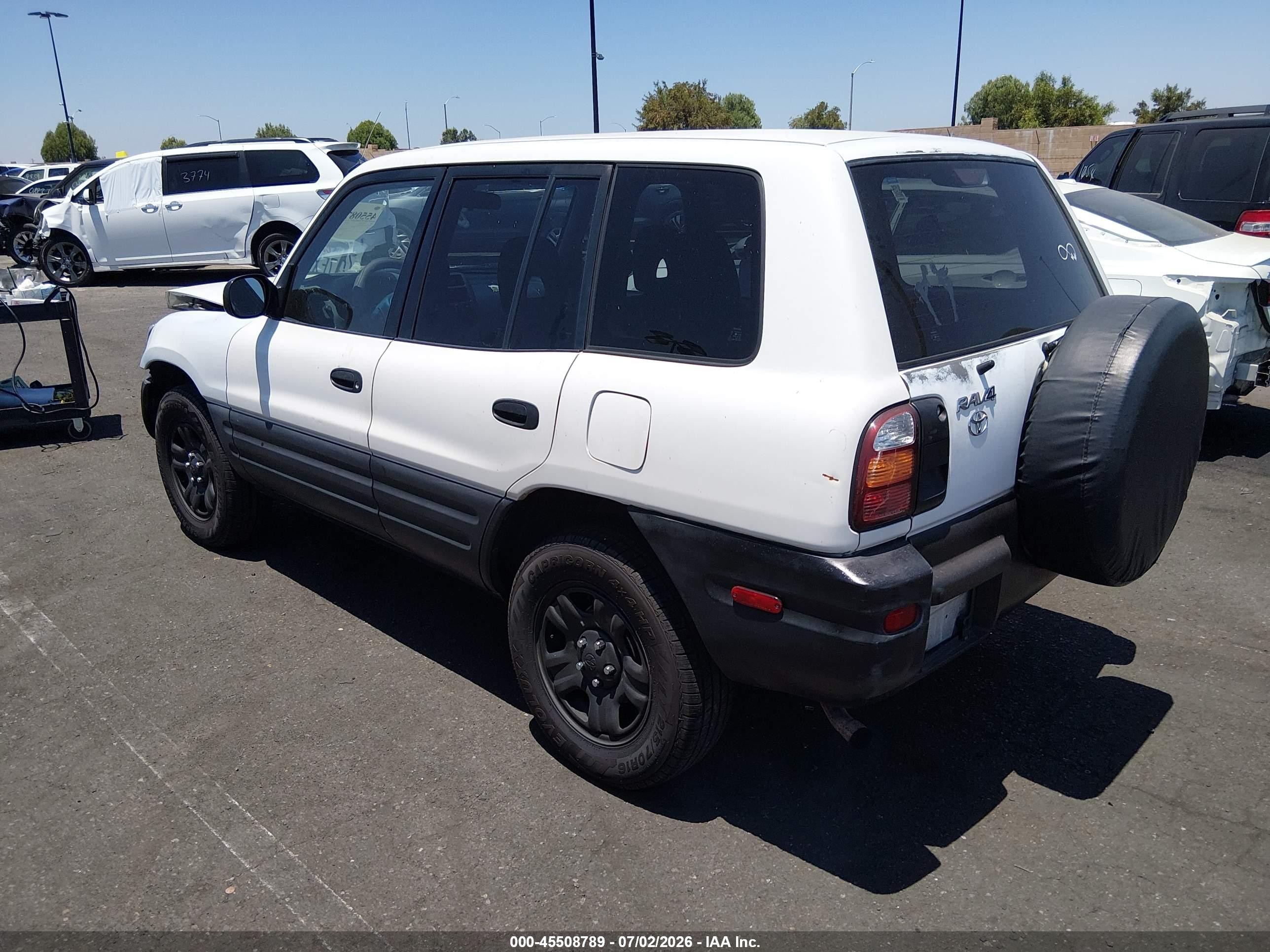 1999 Toyota Rav4   White vin: JT3GP10V2X7055230