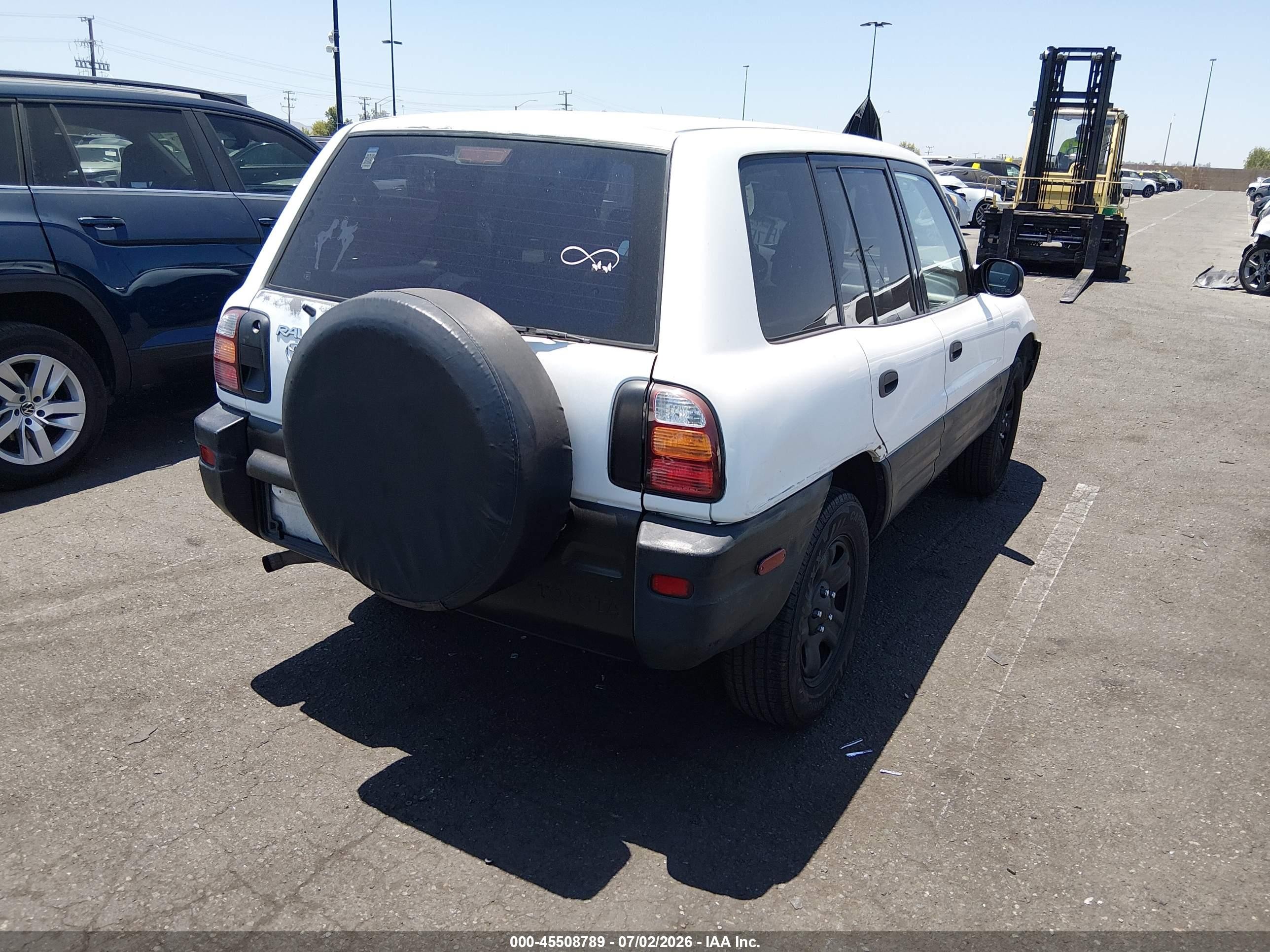 1999 Toyota Rav4   White vin: JT3GP10V2X7055230