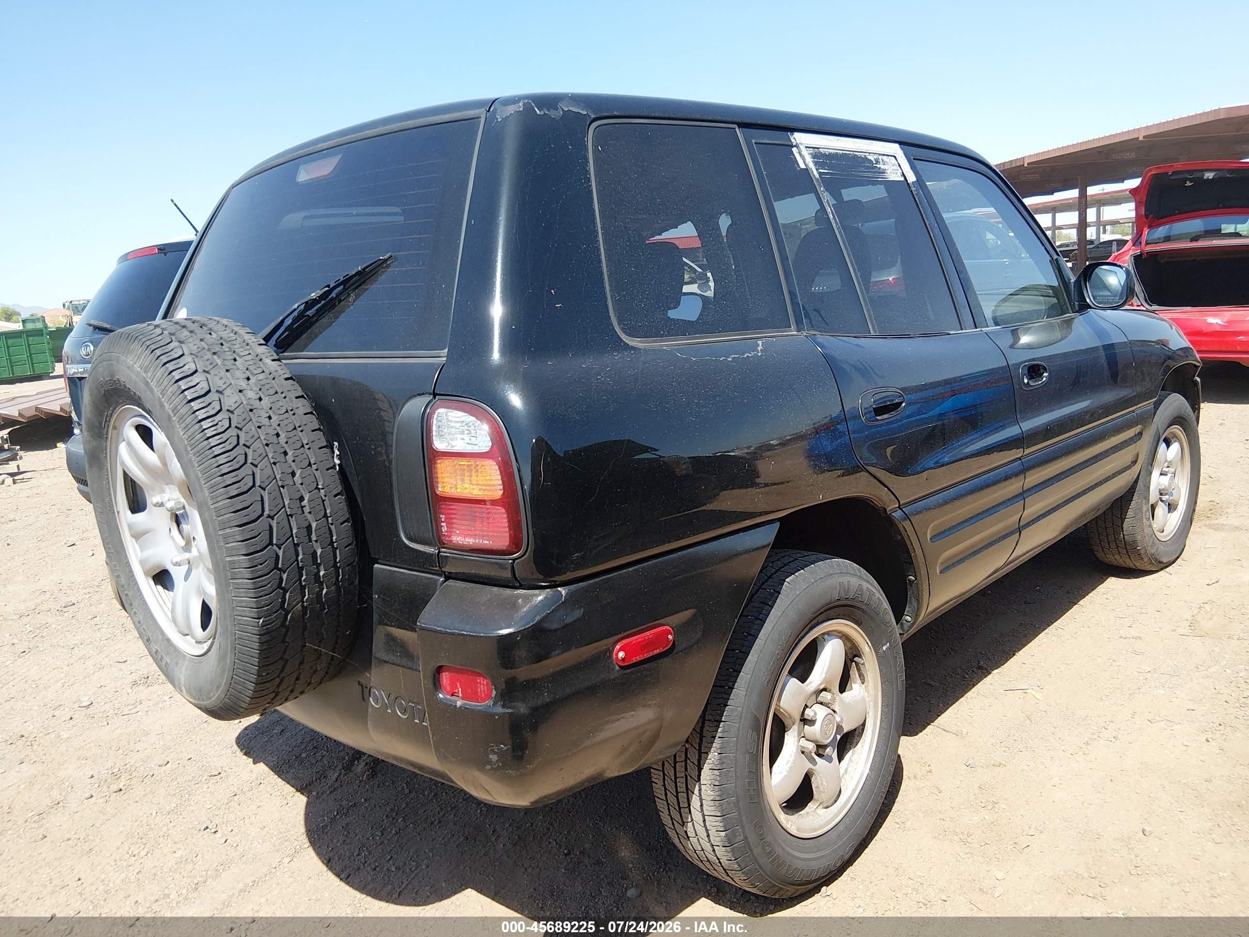 1999 Toyota Rav4   Black vin: JT3GP10V2X7056362