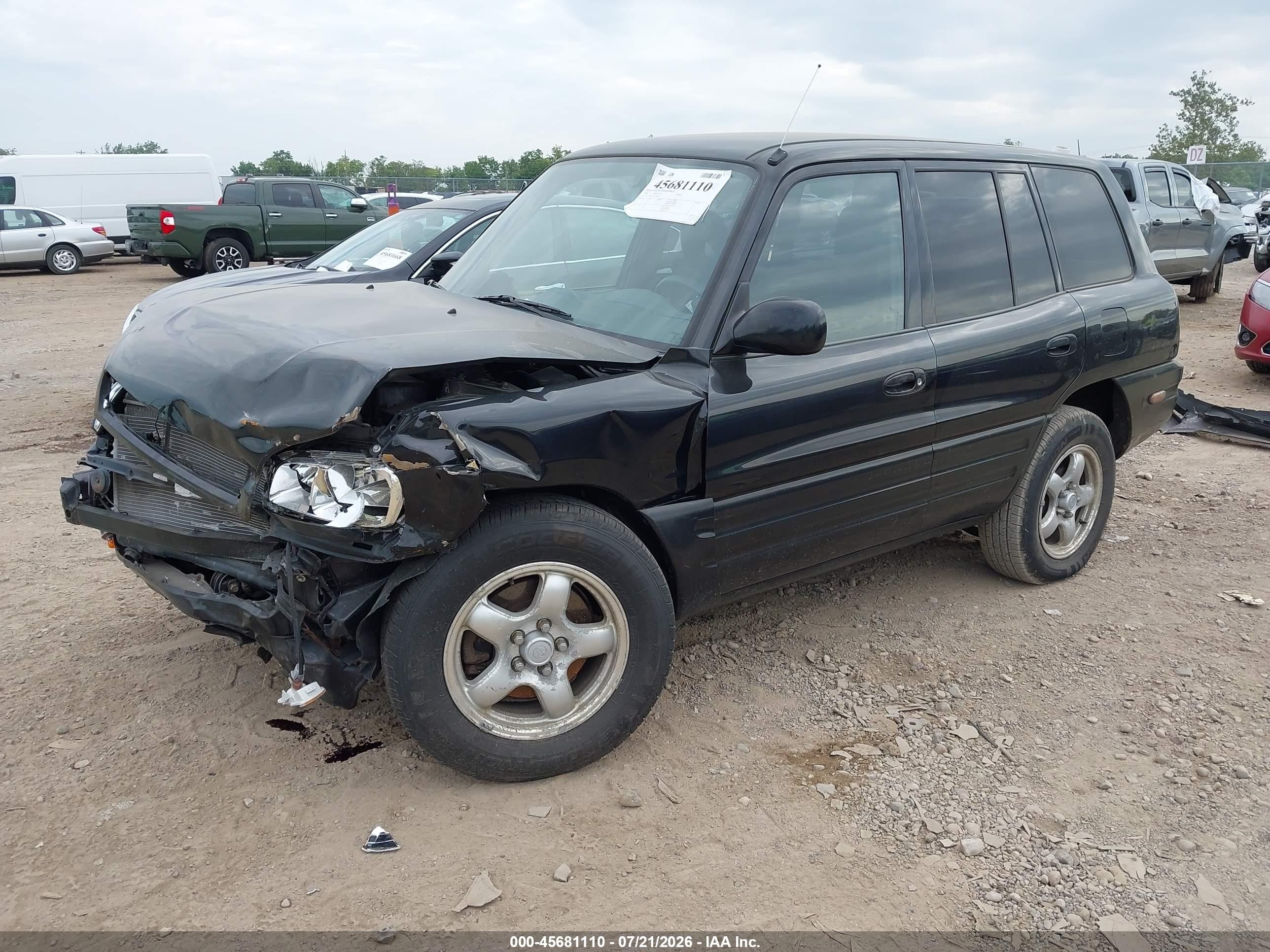 2000 Toyota Rav4   Black vin: JT3GP10V2Y7074412