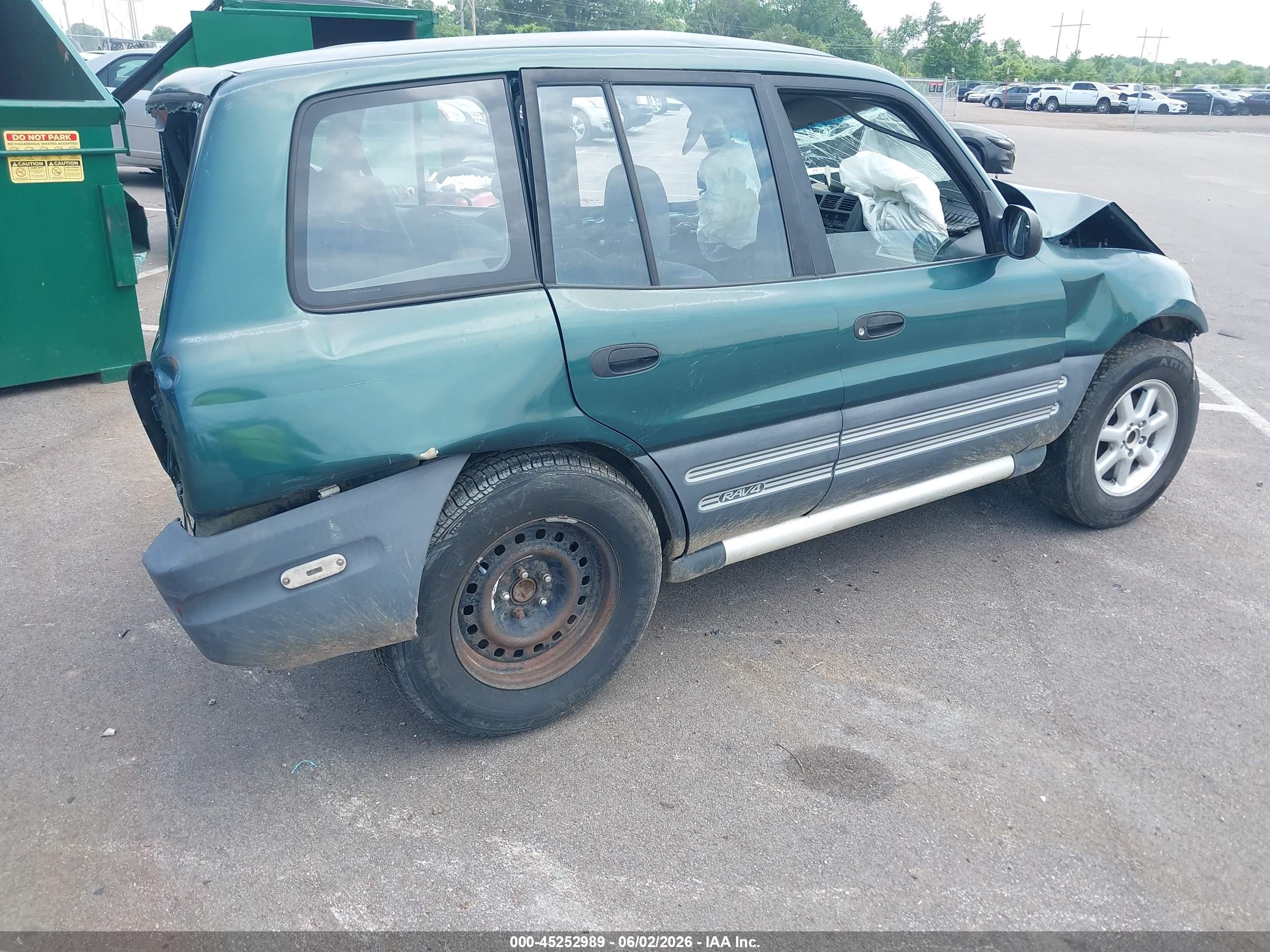 1998 Toyota Rav4   Зеленый vin: JT3GP10V3W7029766