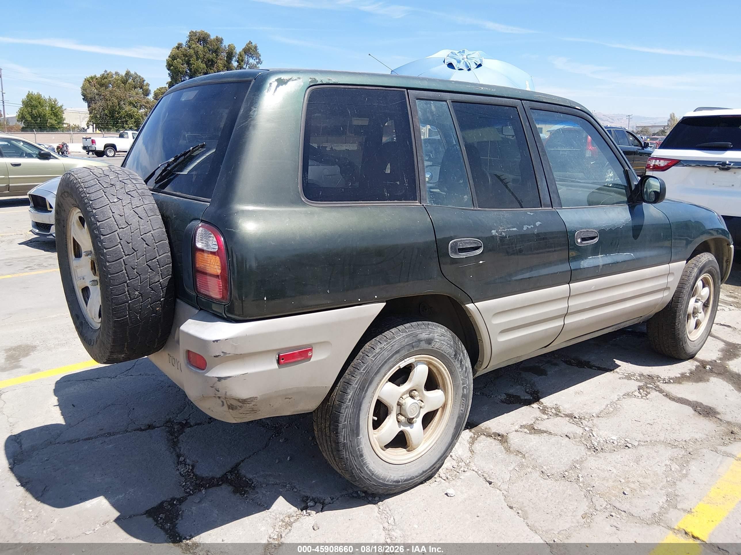 1998 Toyota Rav4   Green vin: JT3GP10V3W7039200