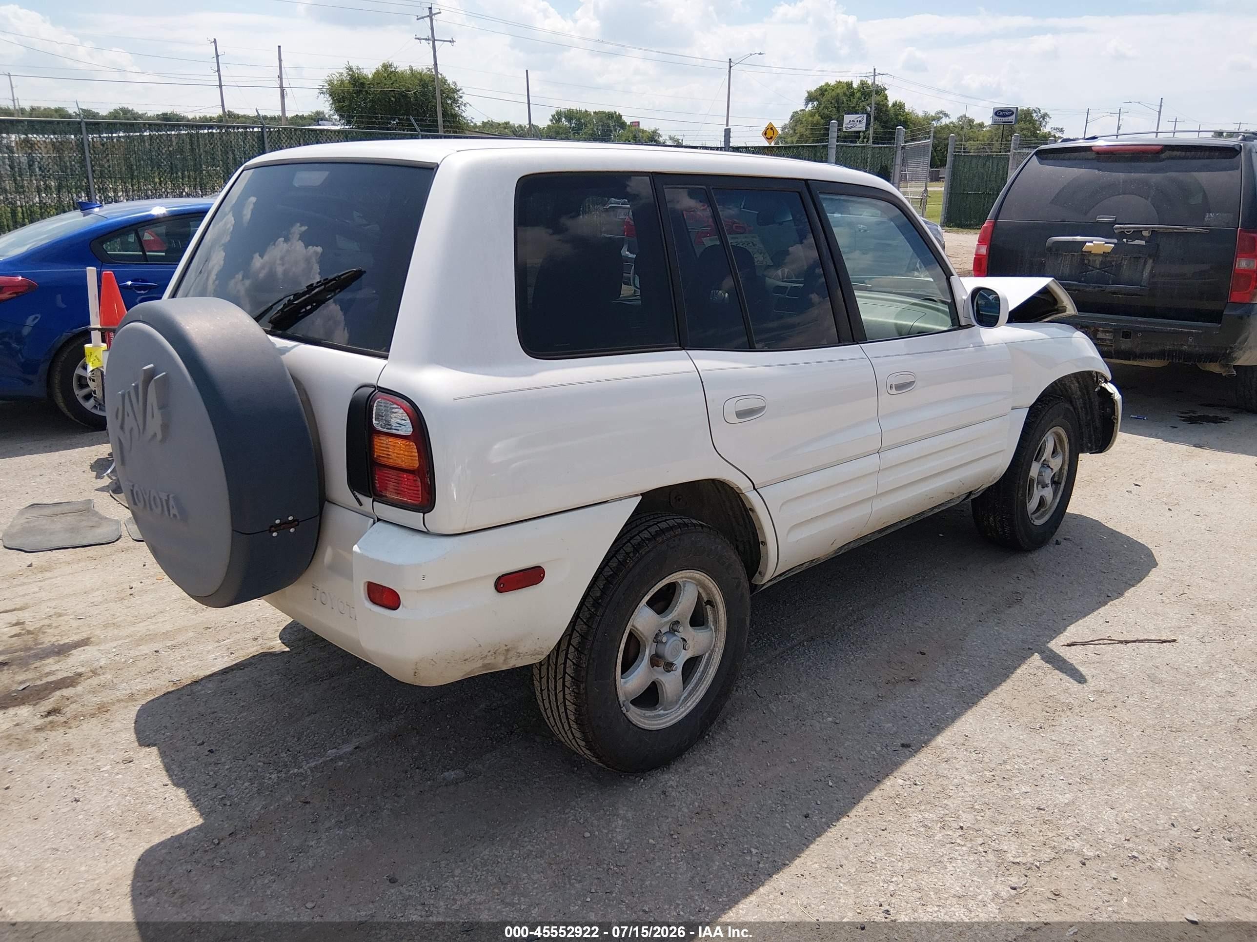 1999 Toyota Rav4   White vin: JT3GP10V4X7049462