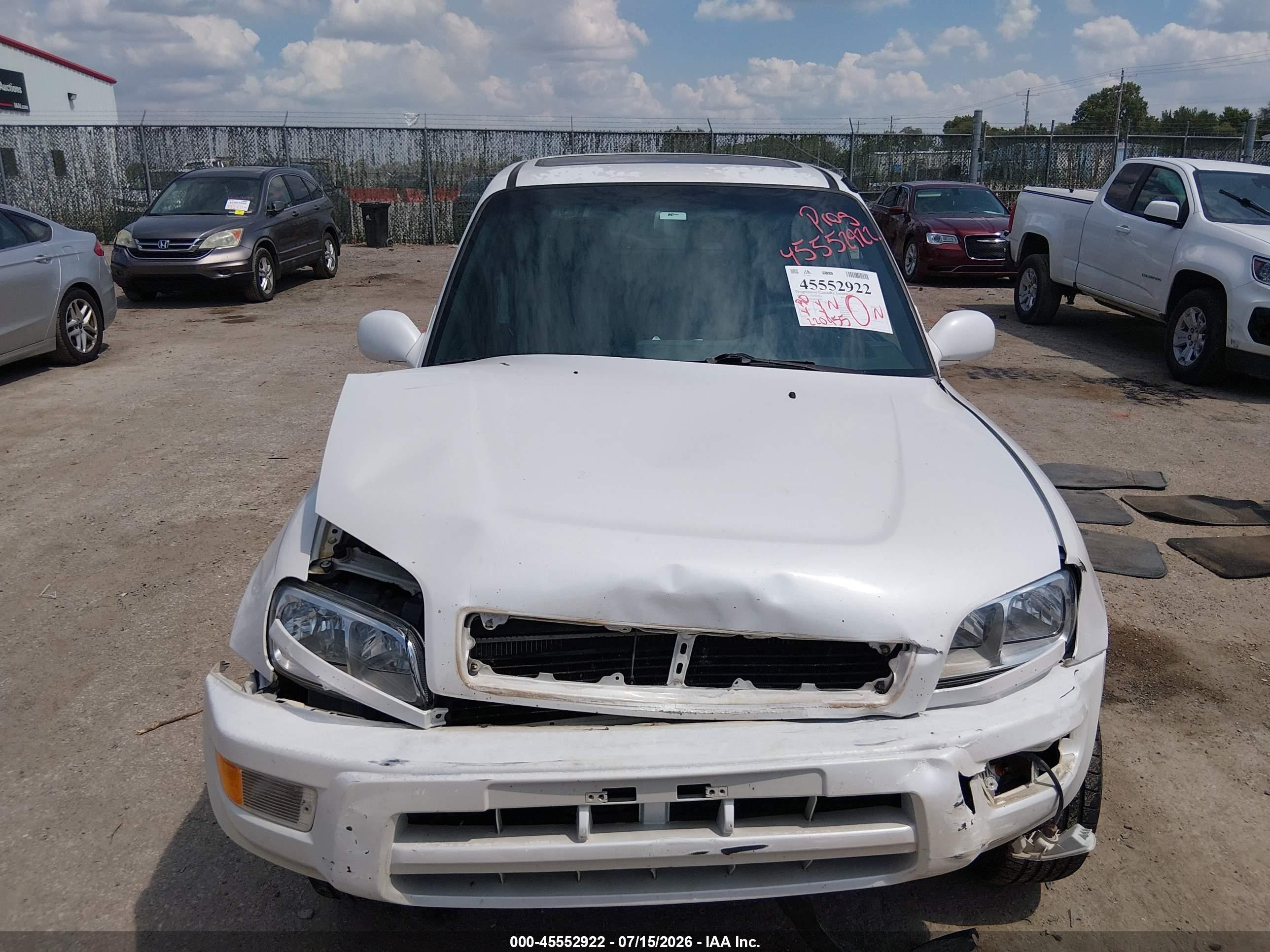 1999 Toyota Rav4   White vin: JT3GP10V4X7049462