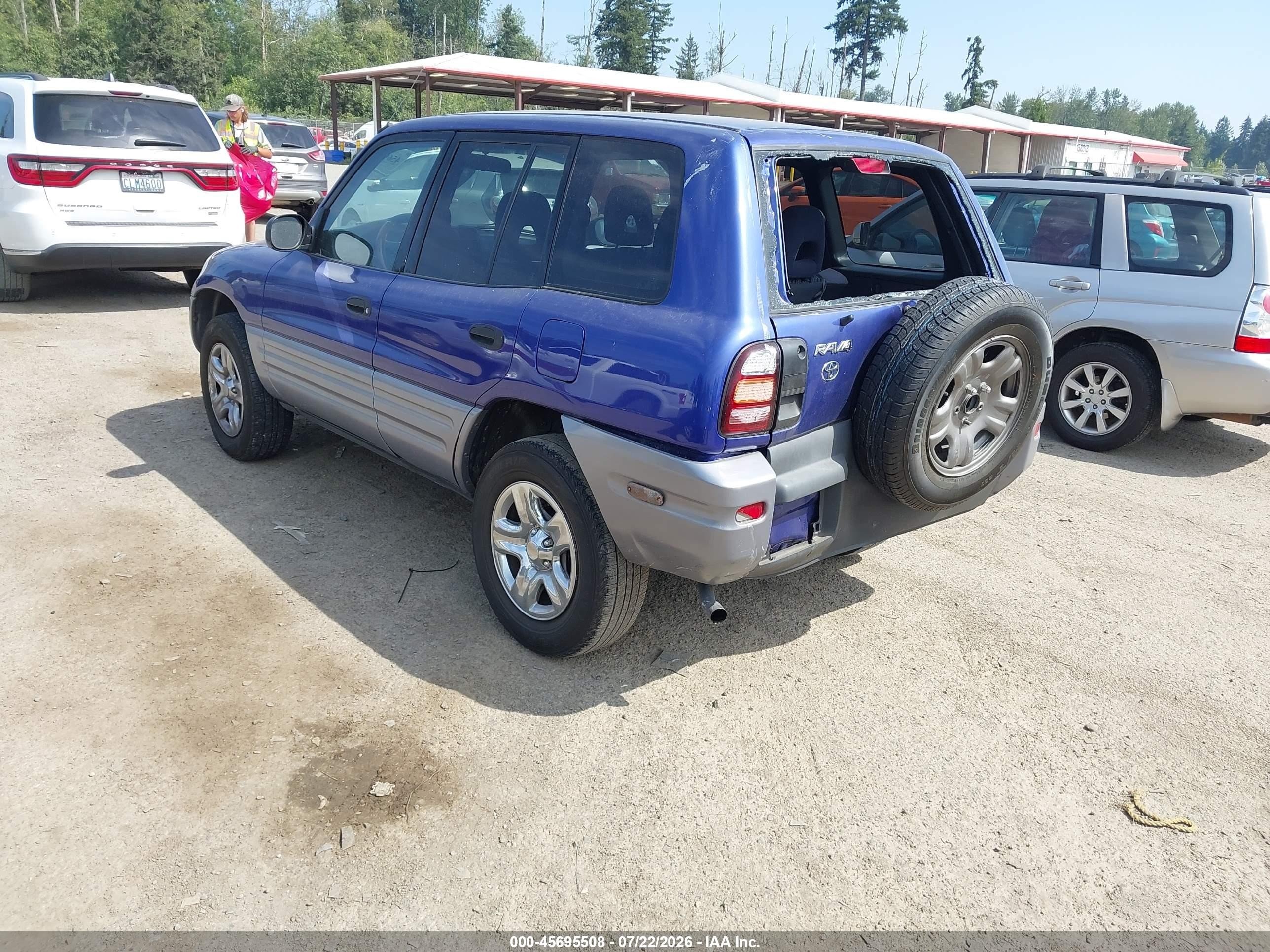 2000 Toyota Rav4   Blue vin: JT3GP10V5Y0044202