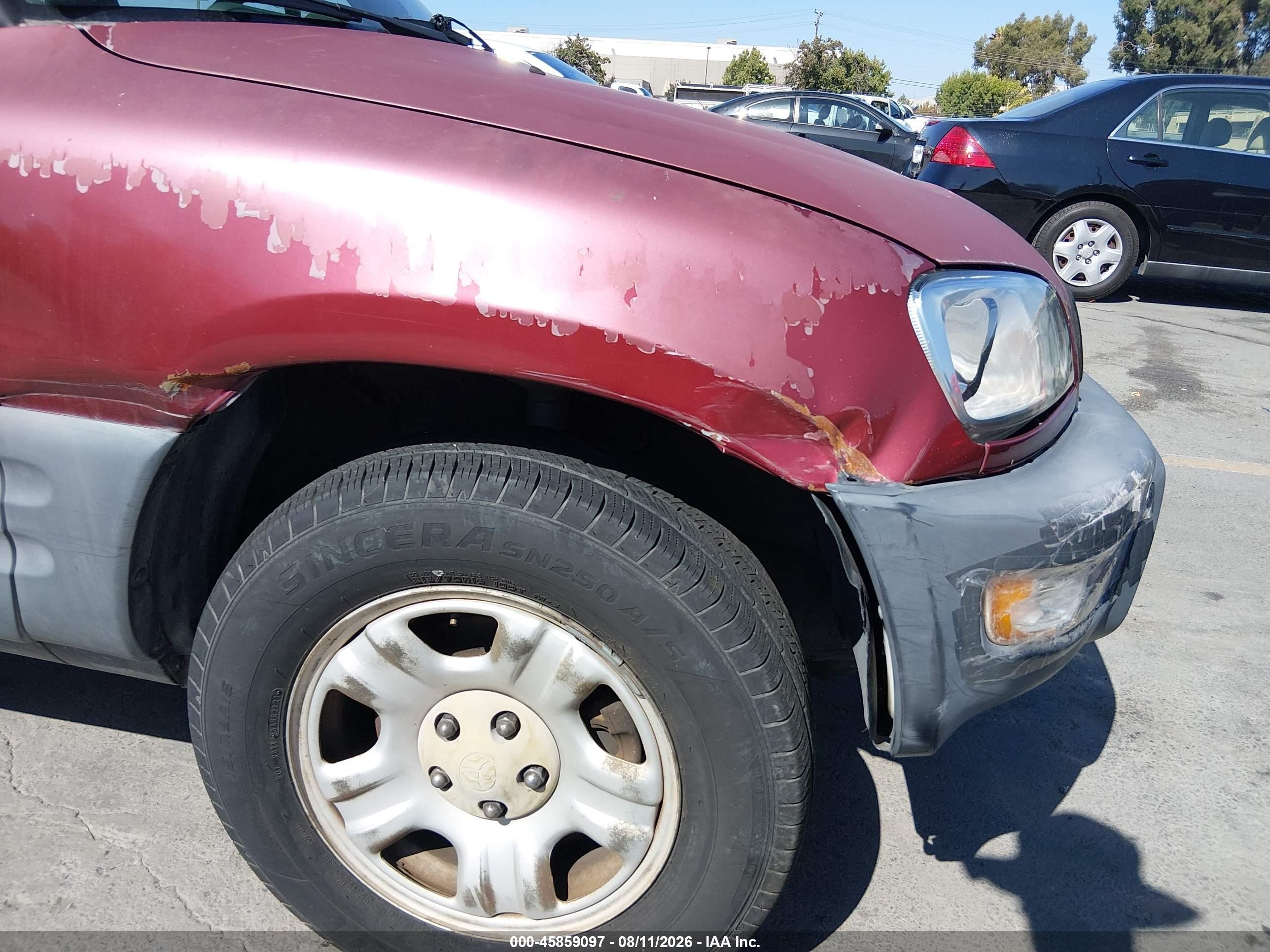 1999 Toyota Rav4   Burgundy vin: JT3GP10V6X7047566