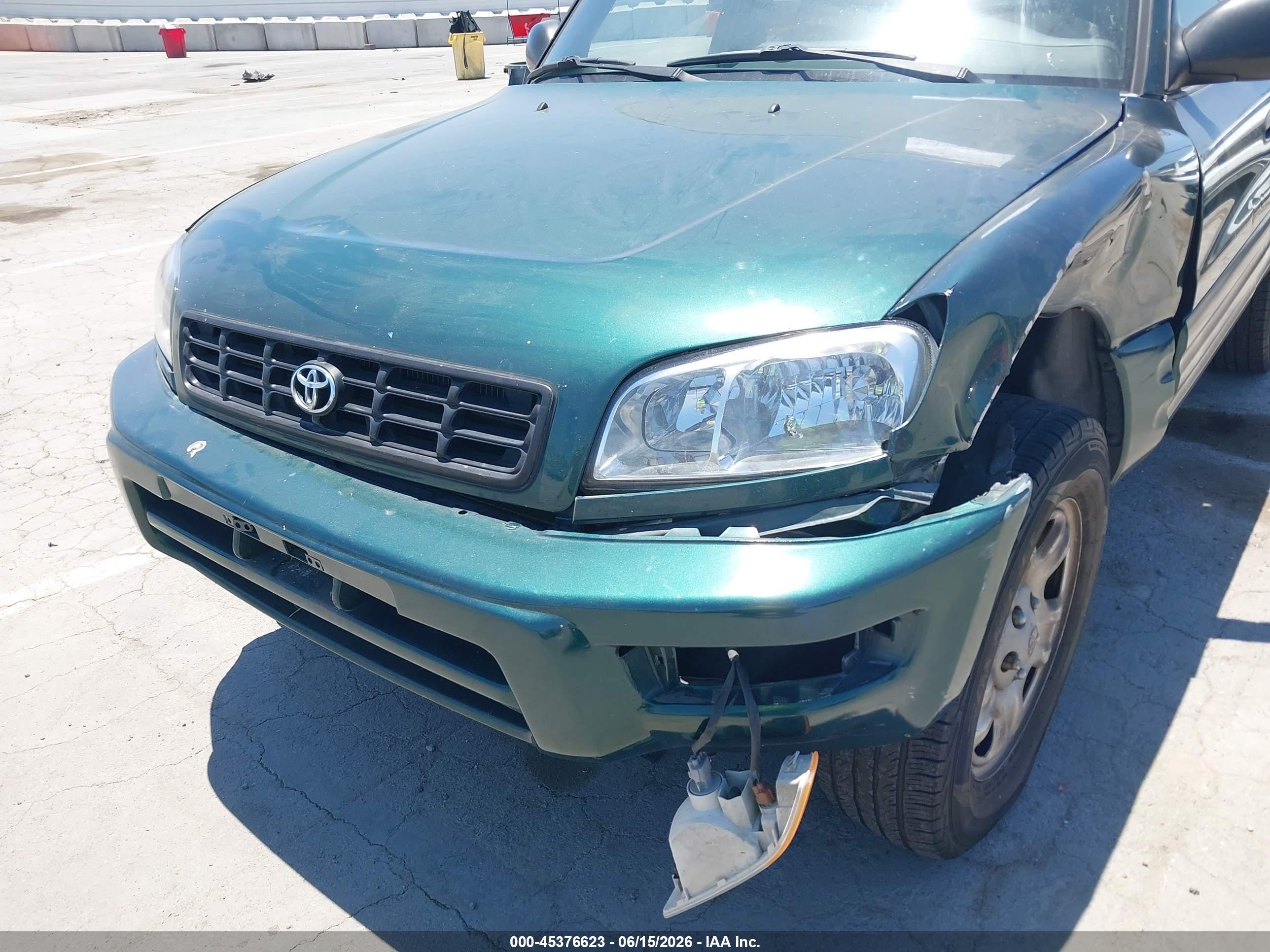 2000 Toyota Rav4   Green vin: JT3GP10V8Y7066296