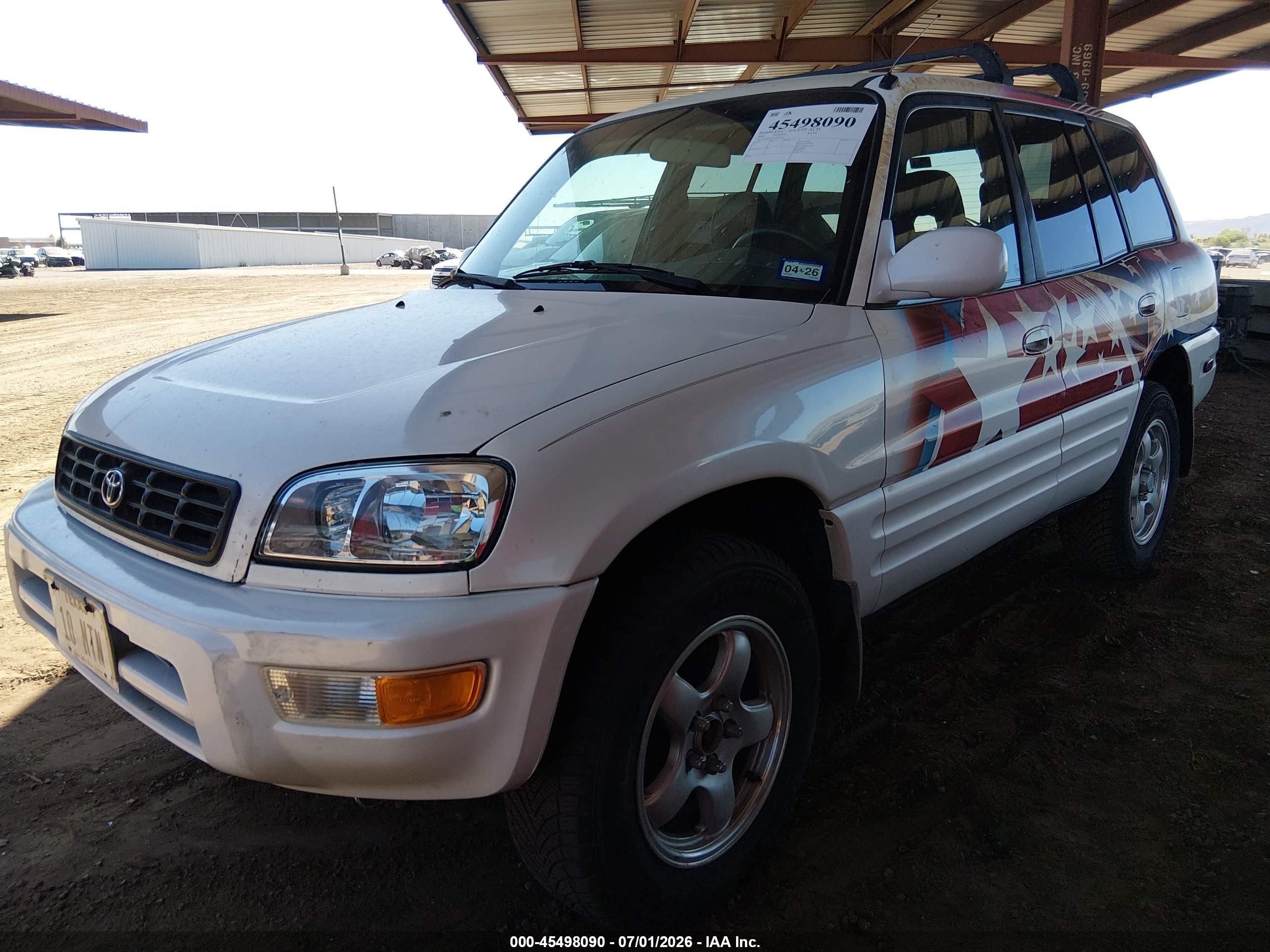 2000 Toyota Rav4   White vin: JT3GP10V9Y7067683