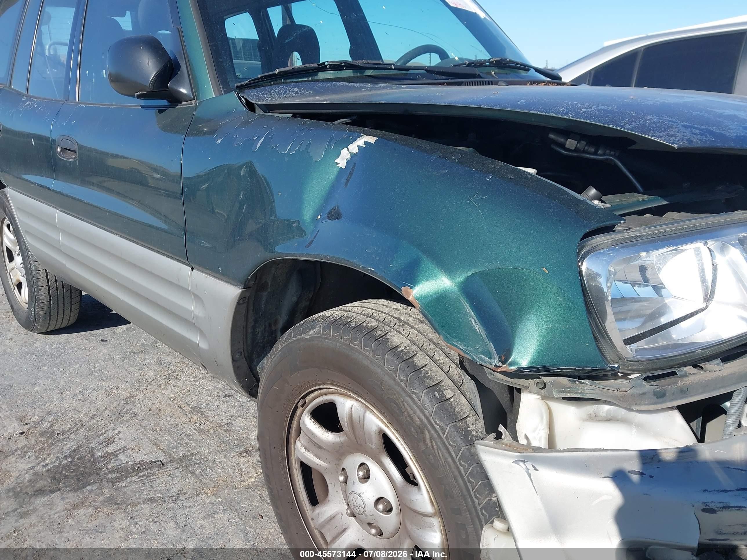 2000 Toyota Rav4   Green vin: JT3GP10V9Y7068848