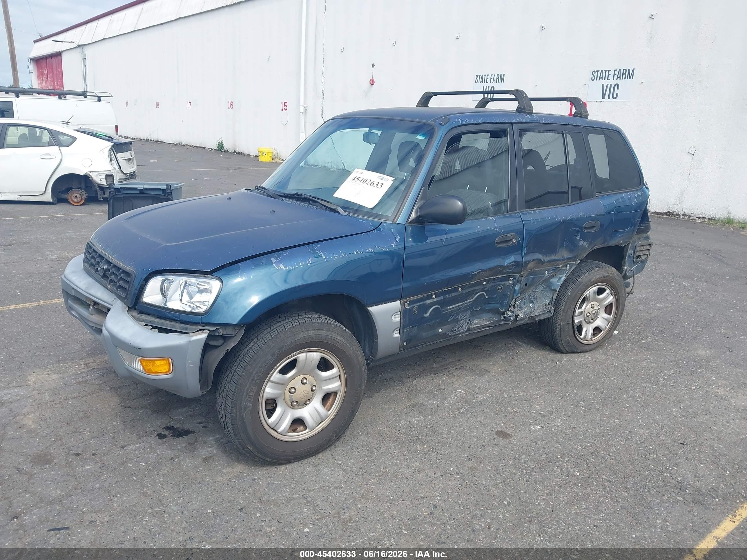 2000 Toyota Rav4   Green vin: JT3GP10V9Y7075671