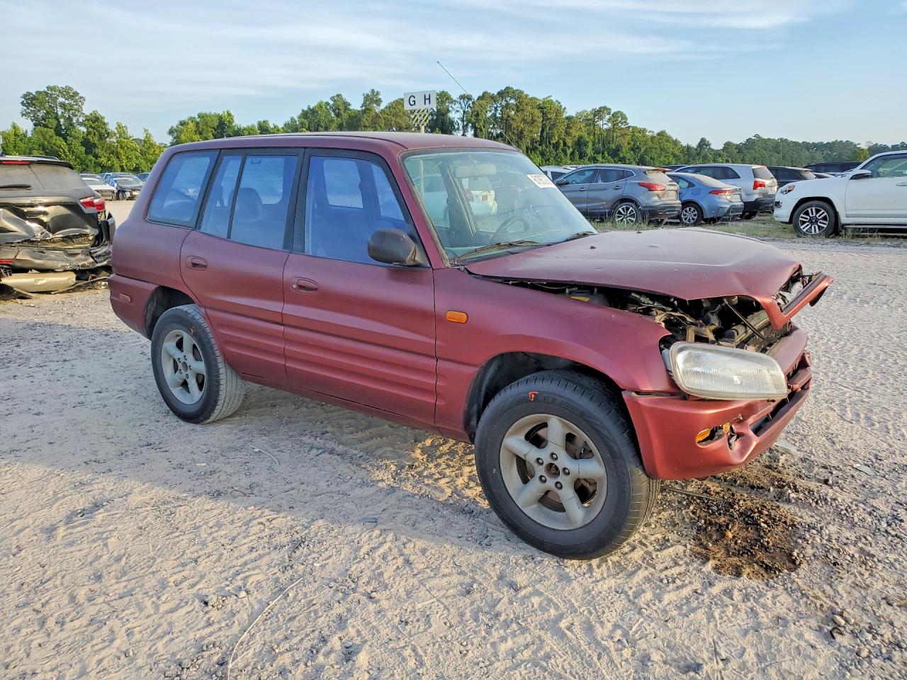 1997 Toyota Rav4 Base Maroon vin: JT3GP10VXV7021288